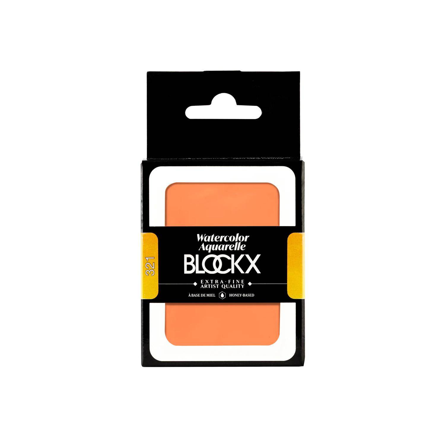 Blockx Aquarellfarbe, Großer Napf 18ml Cadmium Rot-Orange 45321BXC