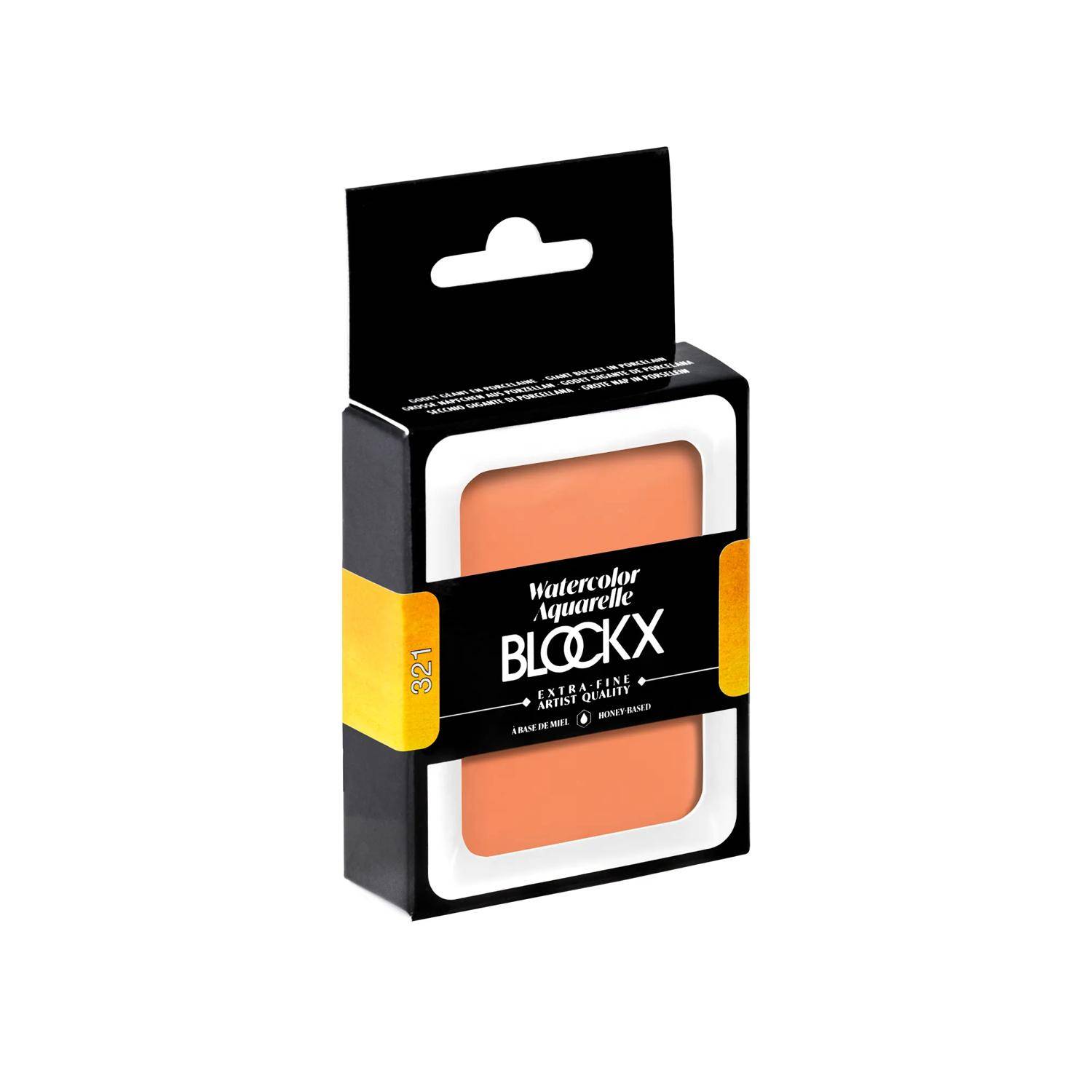 Blockx Aquarellfarbe, Großer Napf 18ml Cadmium Rot-Orange 45321BXC