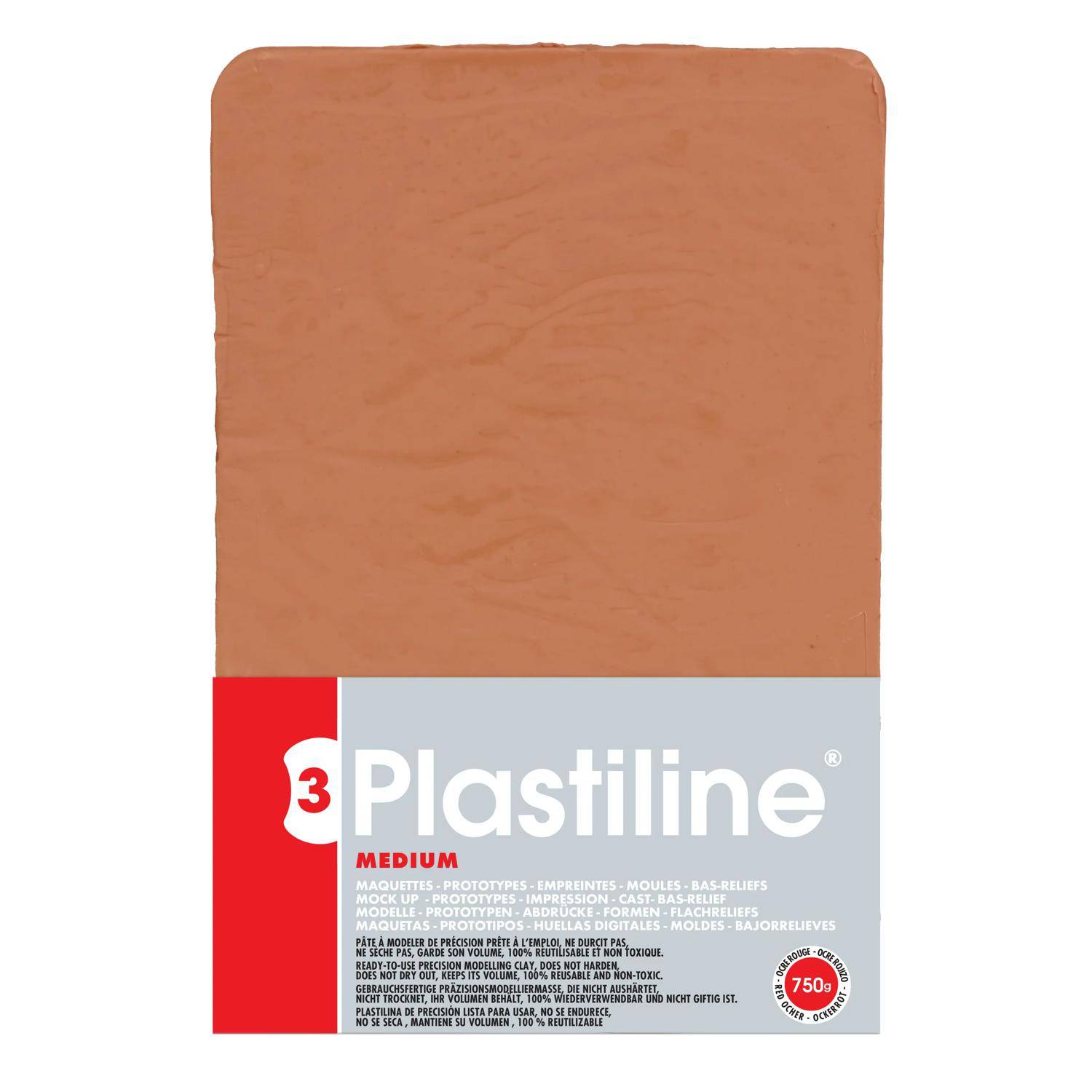 Plastiline Plastiline, Block 750g, Härtegrad 3 (medium) - Ocker 7355T