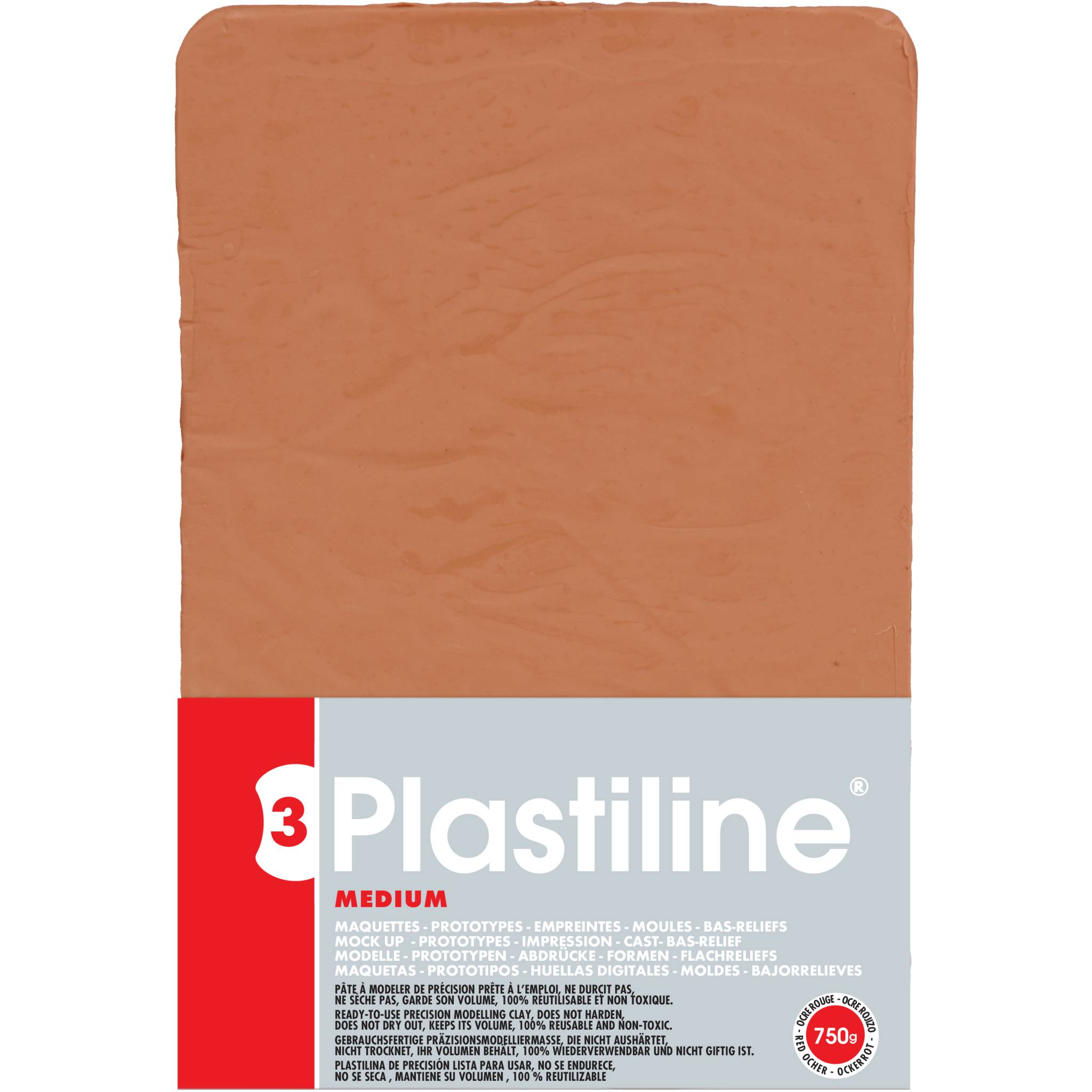 Plastiline Plastiline, Block 750g, Härtegrad 3 (medium) - Ocker 7355T