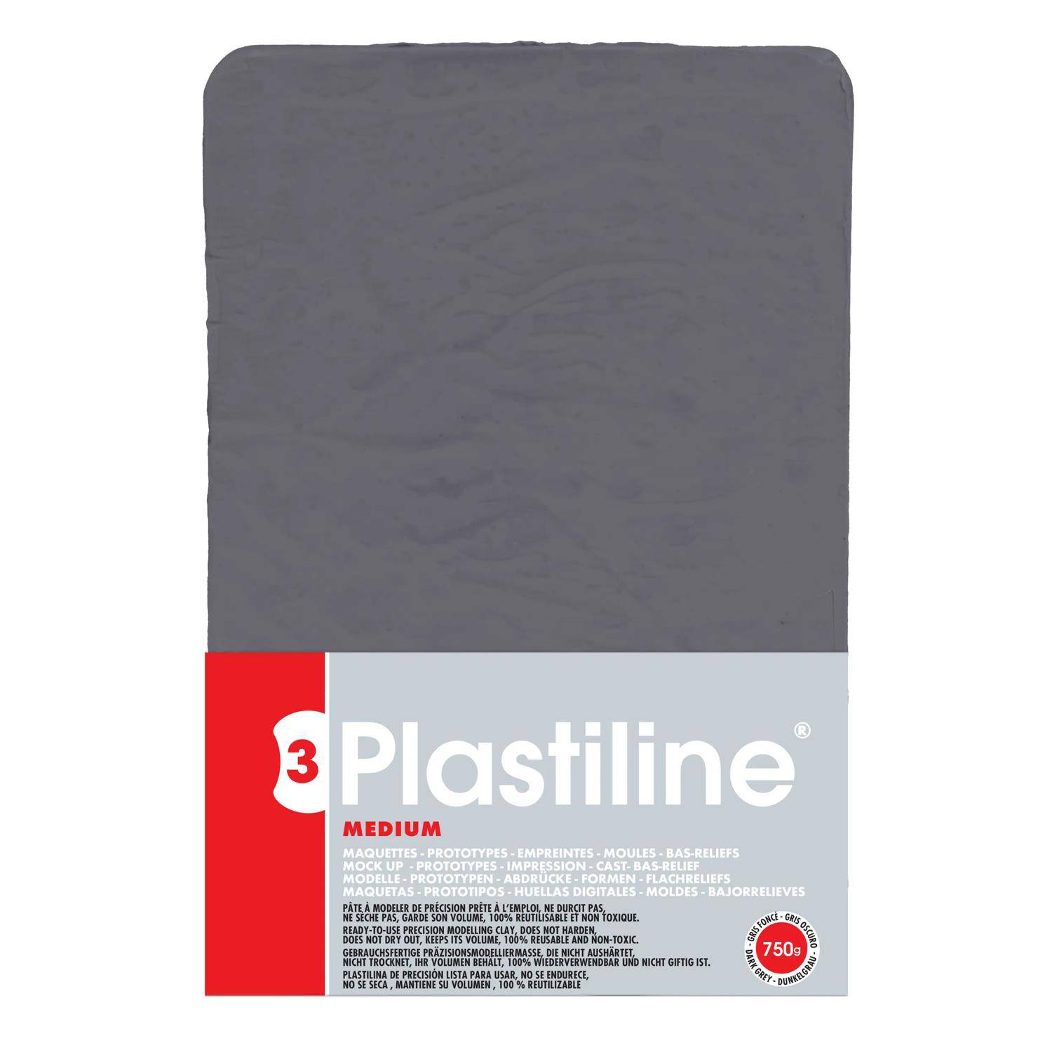 Plastiline Plastiline, Block 750g, Härtegrad 3 (medium) 7755T