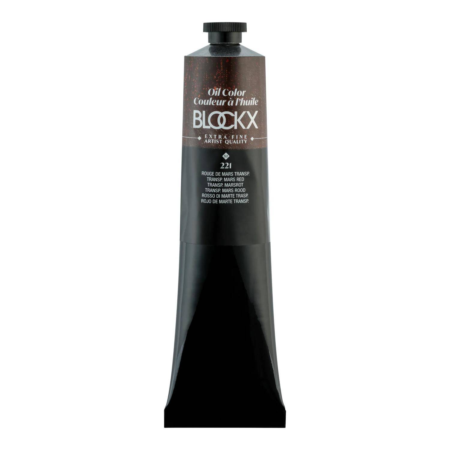 Blockx Ölfarbe, Marsrot transparent - Tube 200ml - Marsrot transparent 216221BXC