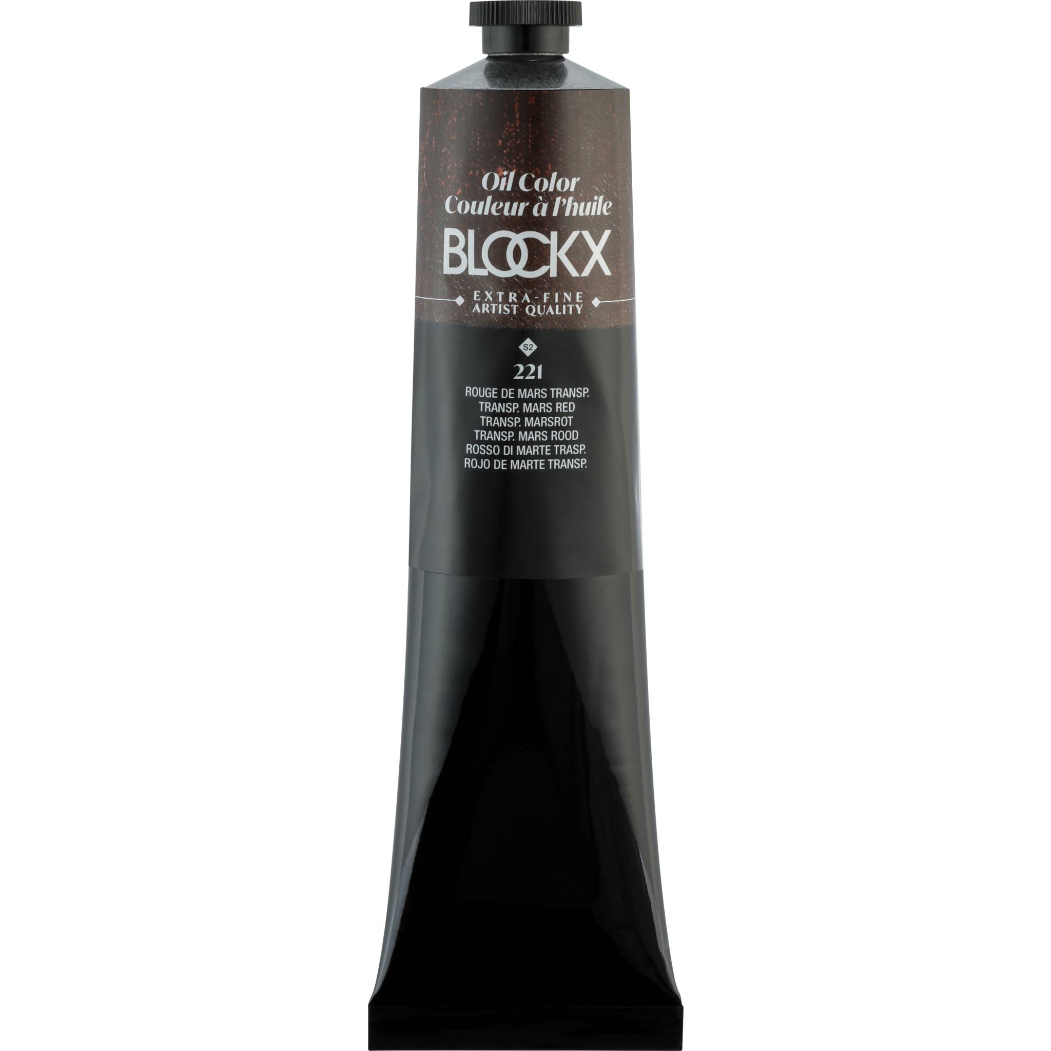 Blockx Ölfarbe, Marsrot transparent - Tube 200ml - Marsrot transparent 216221BXC