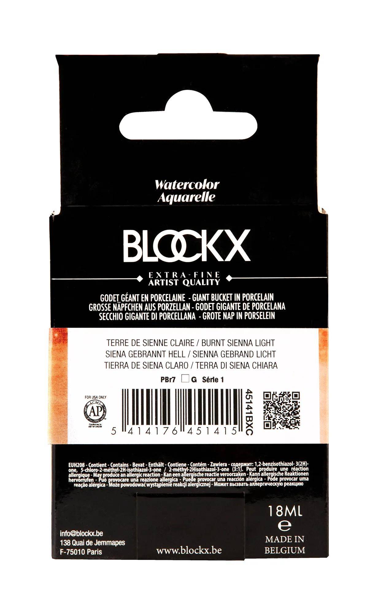Blockx Aquarellfarbe, Siena hell - Riesennpf - Hellsiena 45141BXC