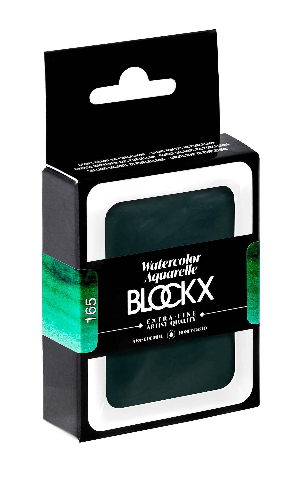 Blockx Aquarellfarbe, Phtalogrün - Großer Napf 18ml - Phthalogrün 45165BXC