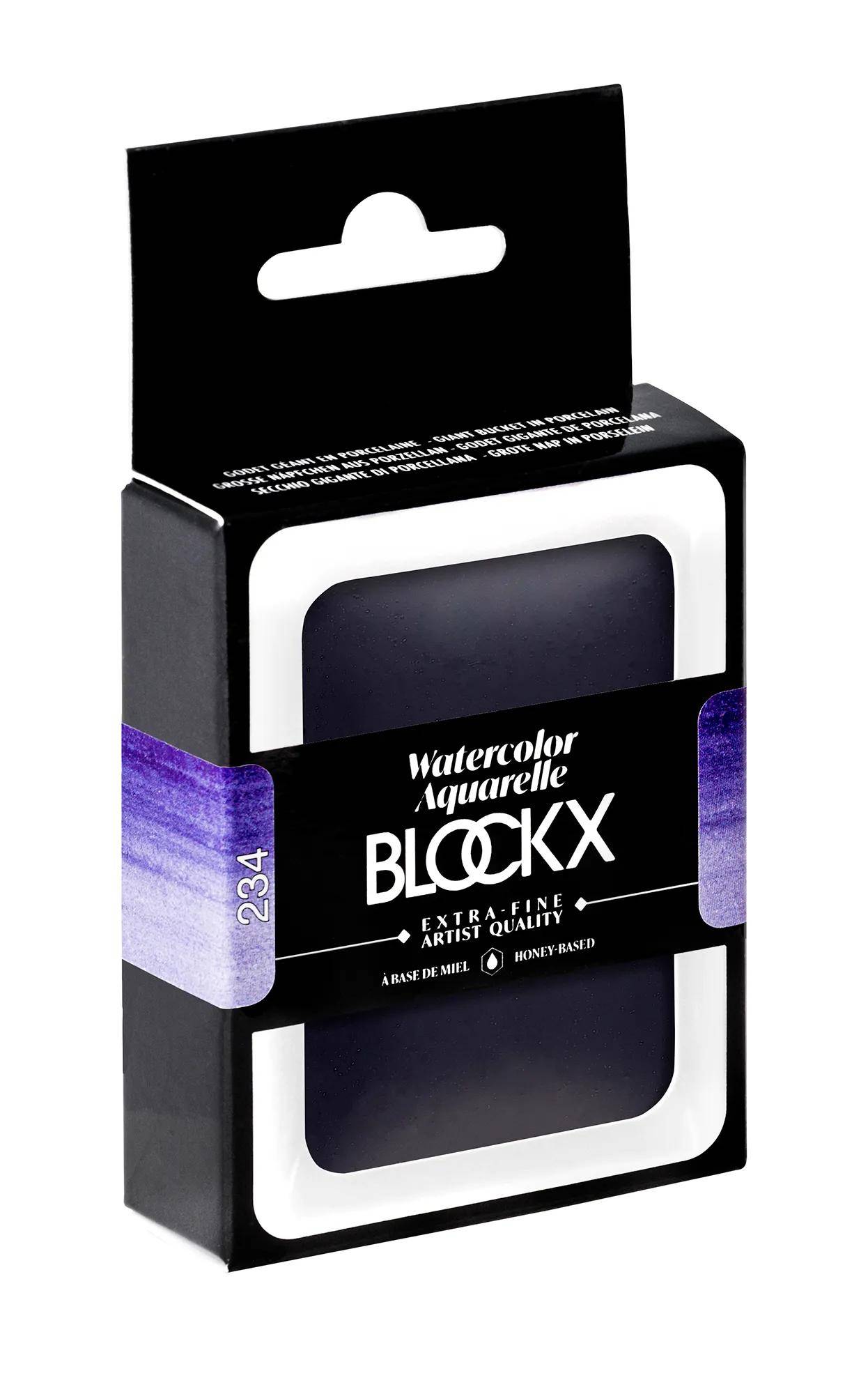 Blockx Aquarellfarbe, Großer Napf 18ml Ultramarinviolett 45234BXC