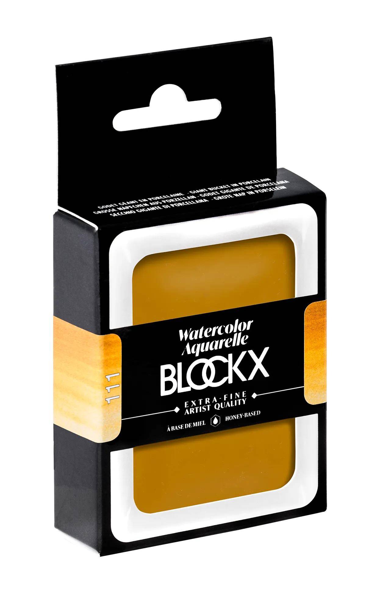 Blockx Aquarellfarbe, Ockergelb - Großer Napf 18ml - Ockergelb| 45111BXC