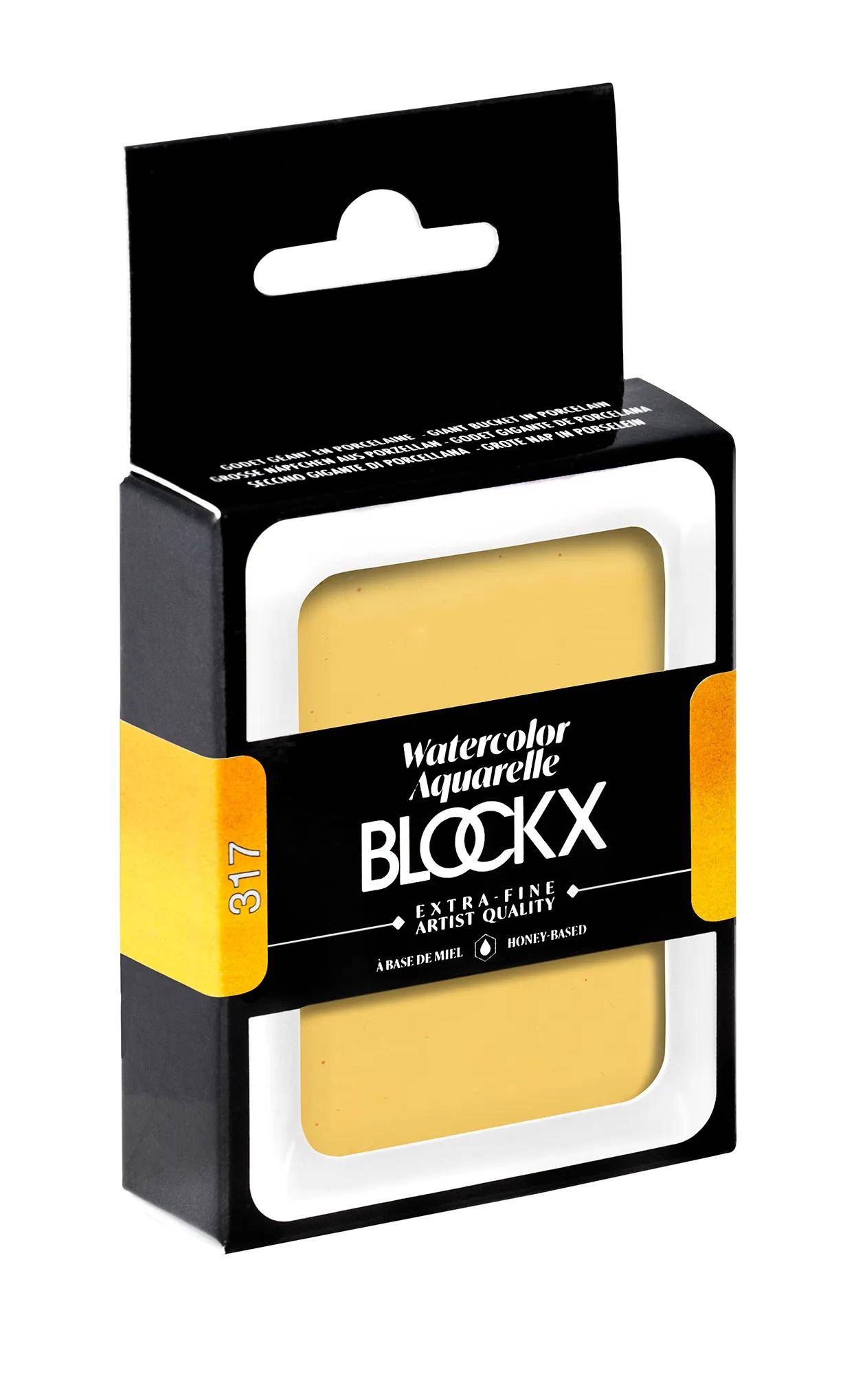 Blockx Aquarellfarbe, Indischgelb - Großer Napf 18ml - Indischgelb 45317BXC