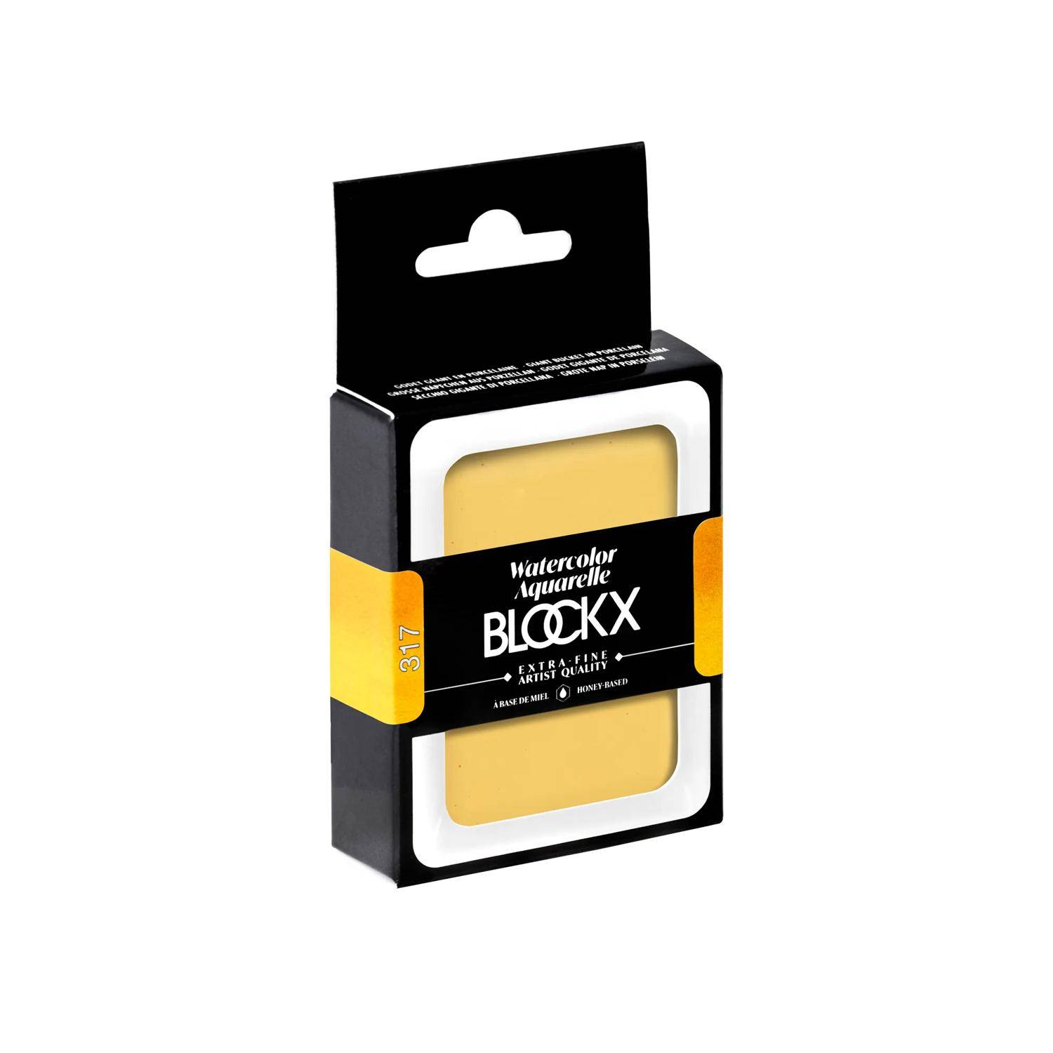 Blockx Aquarellfarbe, Indischgelb - Großer Napf 18ml - Indischgelb 45317BXC