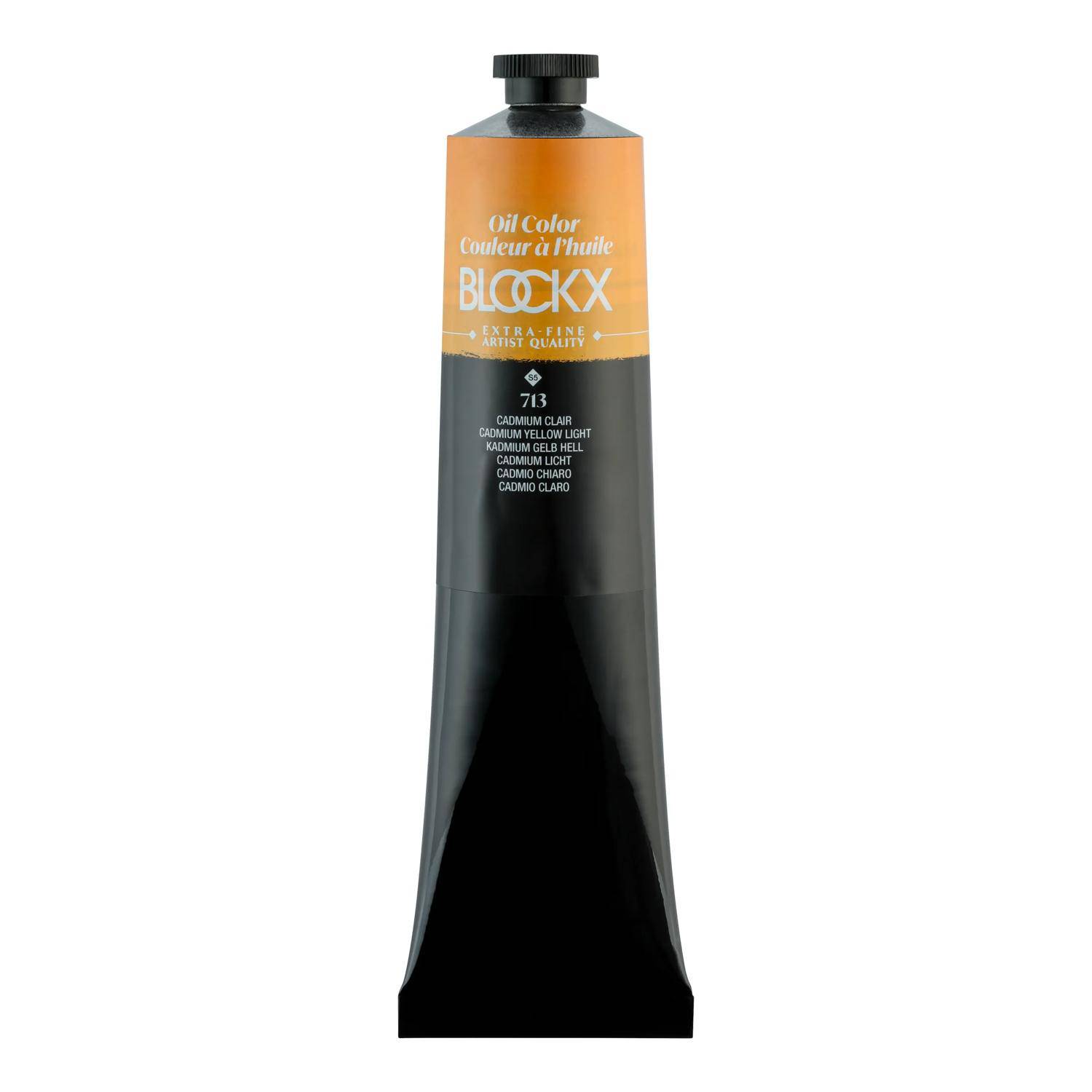 Blockx Ölfarbe, Kadiumgelb hell - Tube 200ml - Kadmium hell 216713BXC