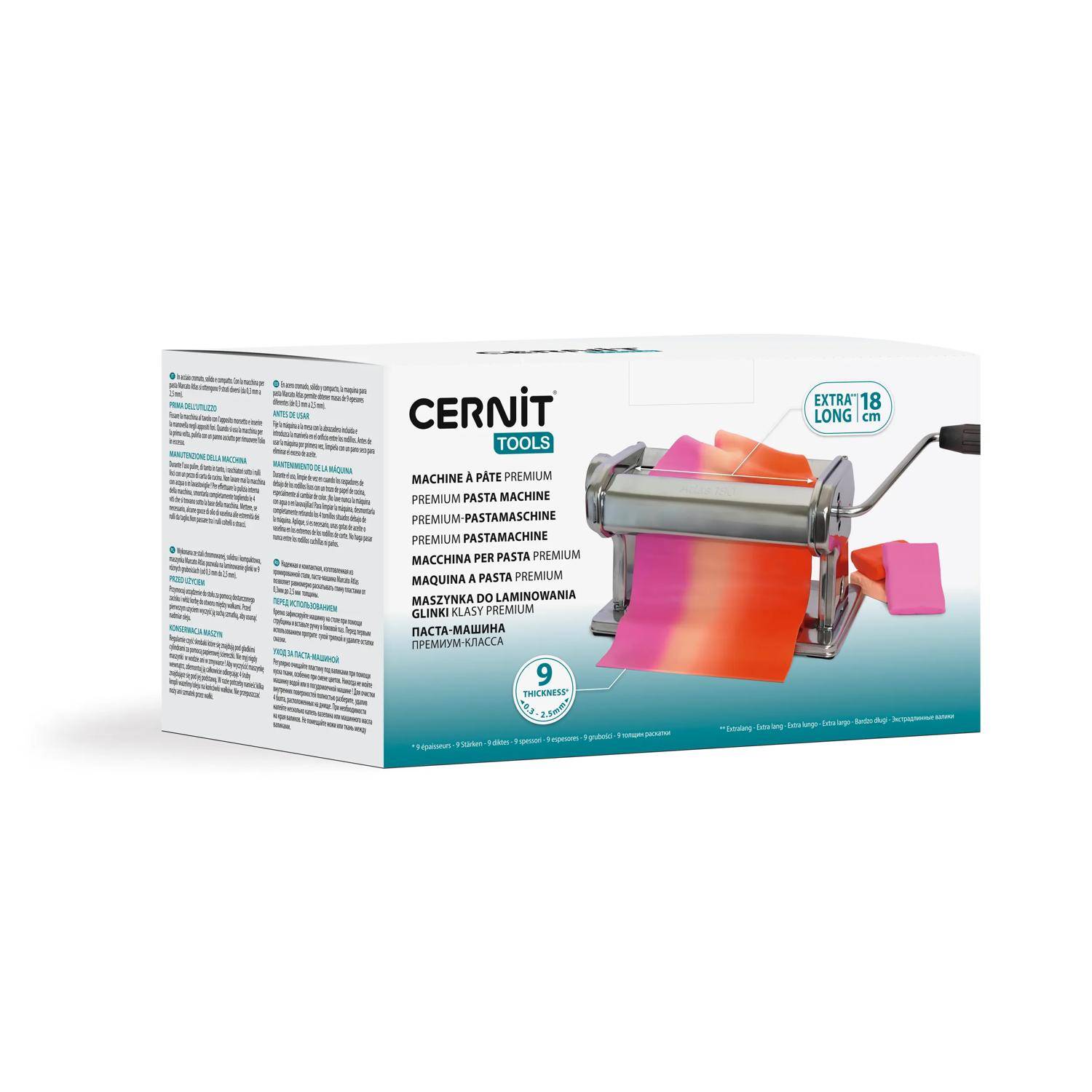 Cernit Pastamaschine für Cernit Modelliermasse - Stahl CE901C