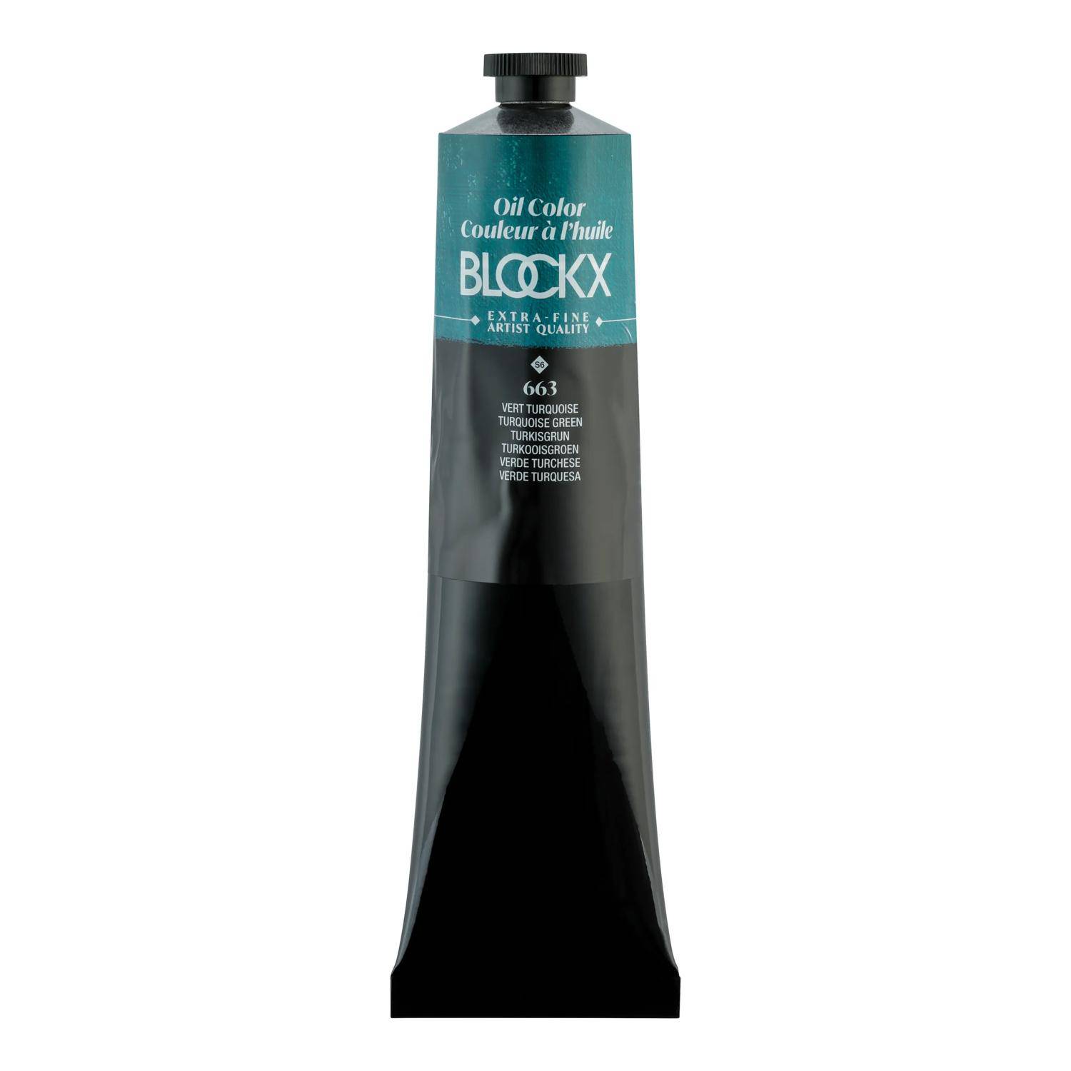 Blockx Ölfarbe, Türkisgrün - Tube 200ml - Türkisgrün 216663BXC