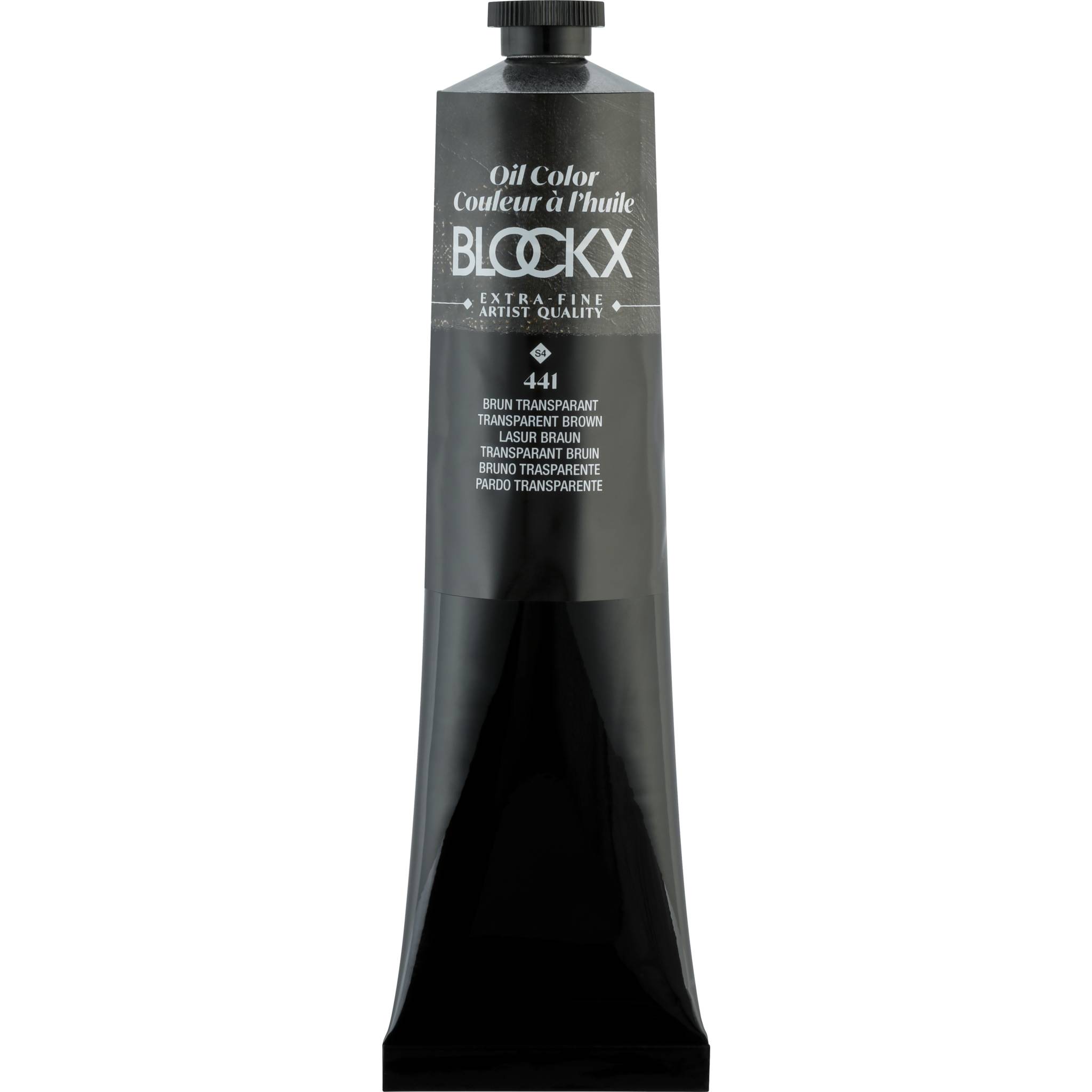 Blockx Ölfarbe, Braun transparent - Tube 200ml - Braun transparent 216441BXC