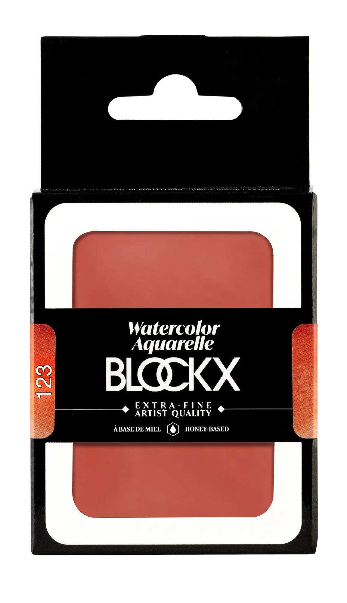 Blockx Aquarellfarbe, Englischrot - Großer Napf 18ml - Englischrot 45123BXC