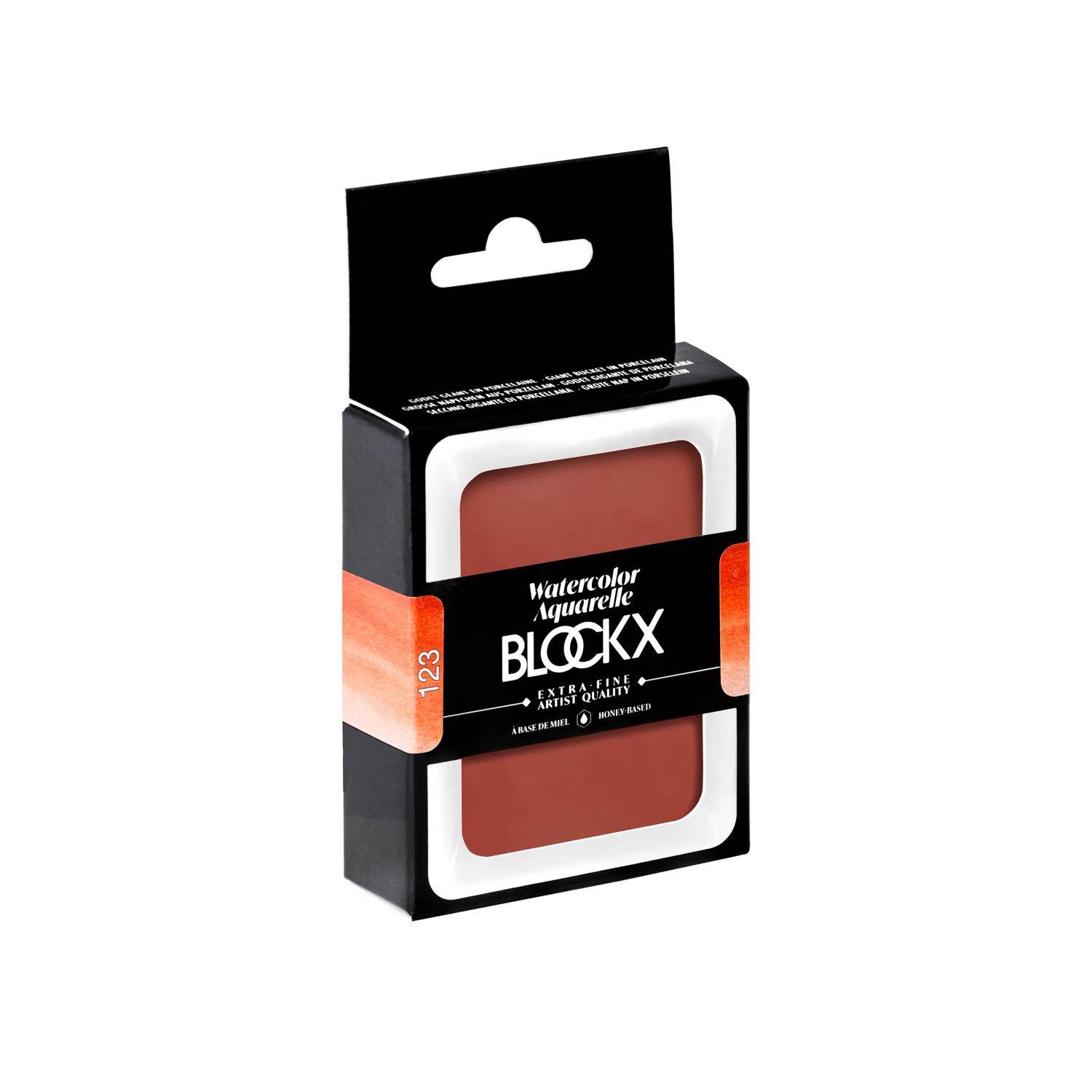 Blockx Aquarellfarbe, Englischrot - Großer Napf 18ml - Englischrot 45123BXC