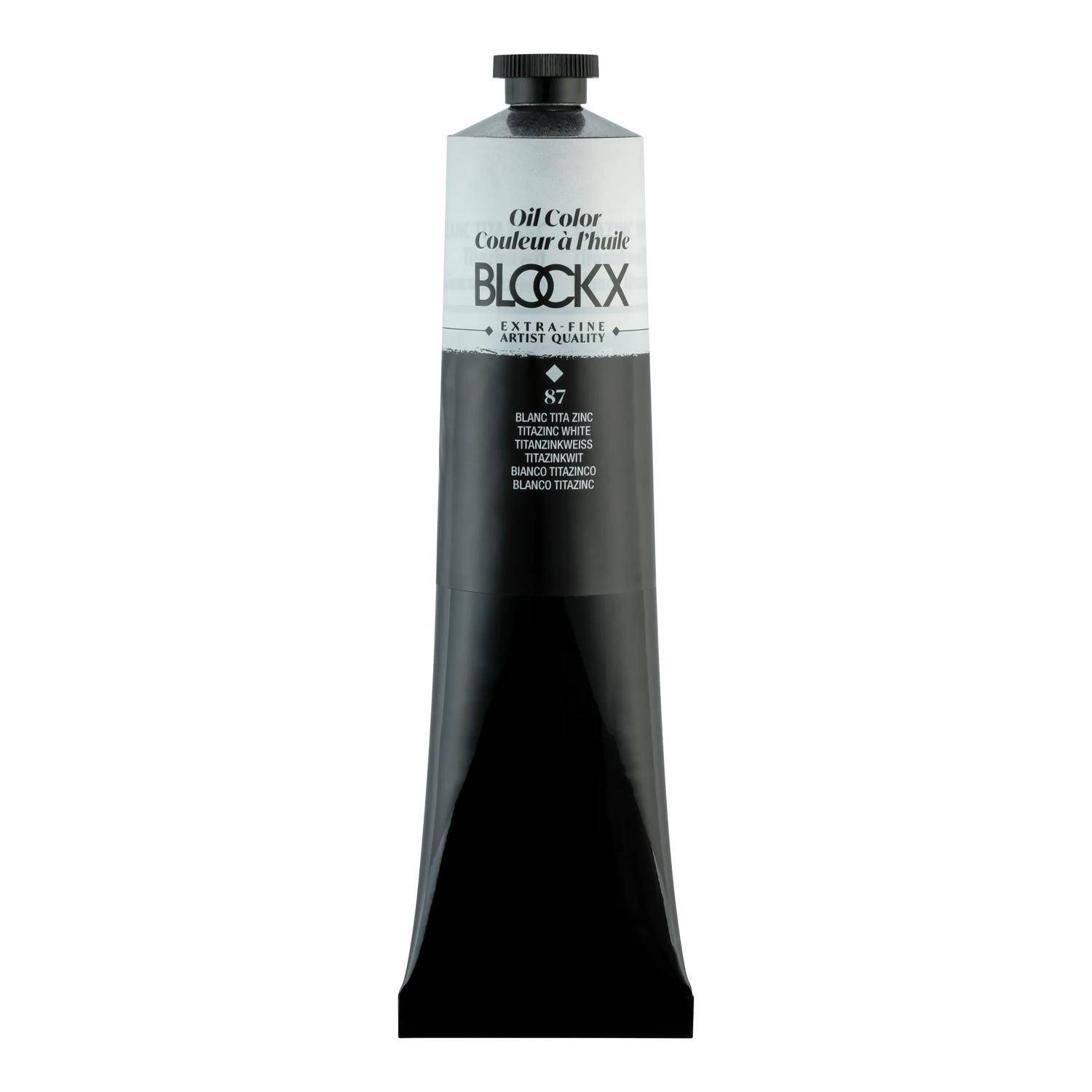 Blockx Ölfarbe, Titanzinkweiß - Tube 200ml - Titanzinkweiß 216087BXC