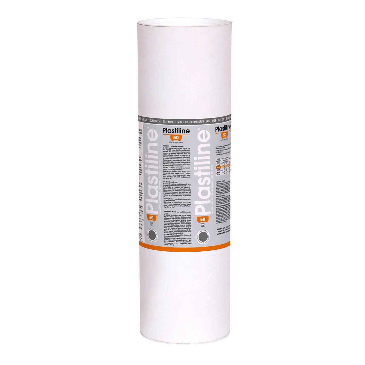 Plastiline Plastiline, 10kg, Härtegrad 50 - Dunkelgrau 10750T
