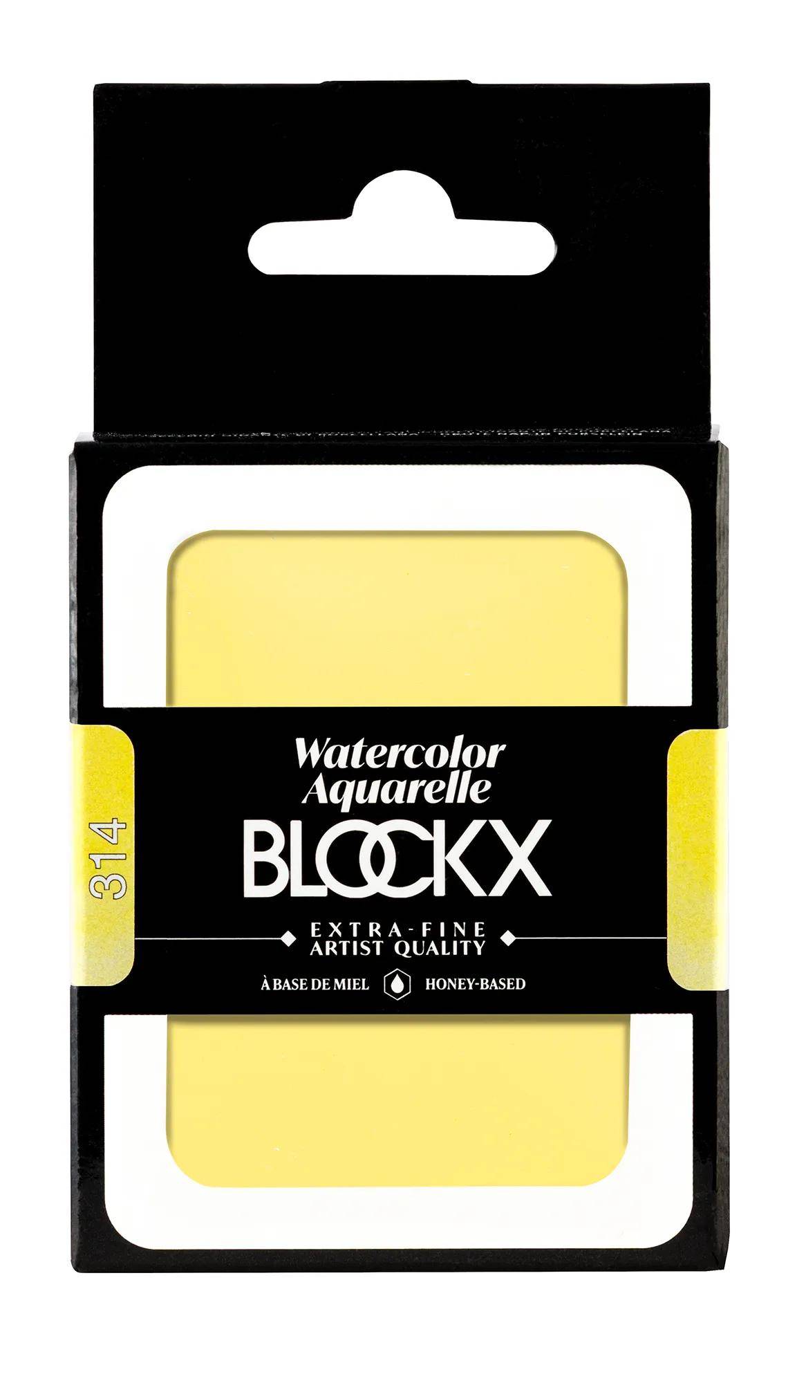 Blockx Aquarellfarbe, Zitronengelb - Großer Napf 18ml - Zitronengelb| 45314BXC