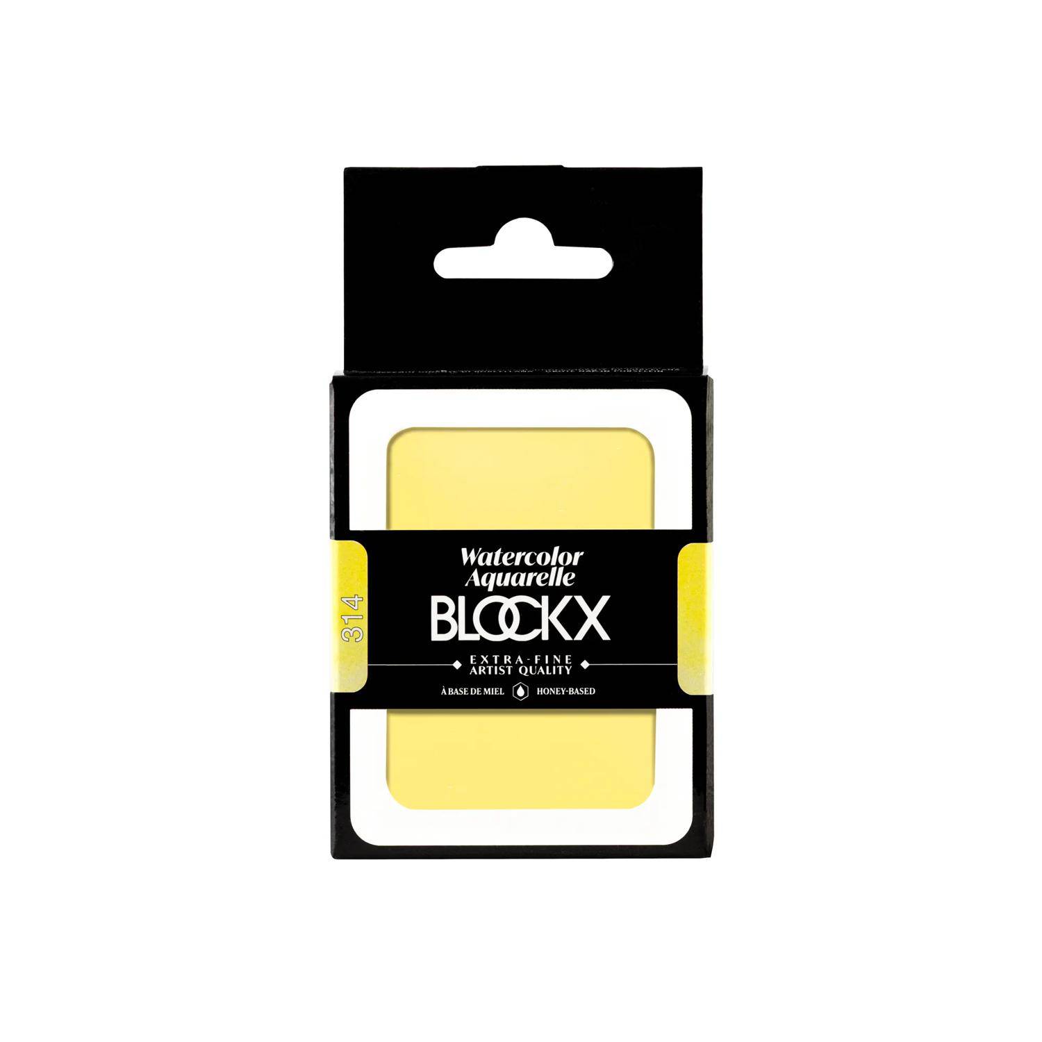 Blockx Aquarellfarbe, Zitronengelb - Großer Napf 18ml - Zitronengelb| 45314BXC