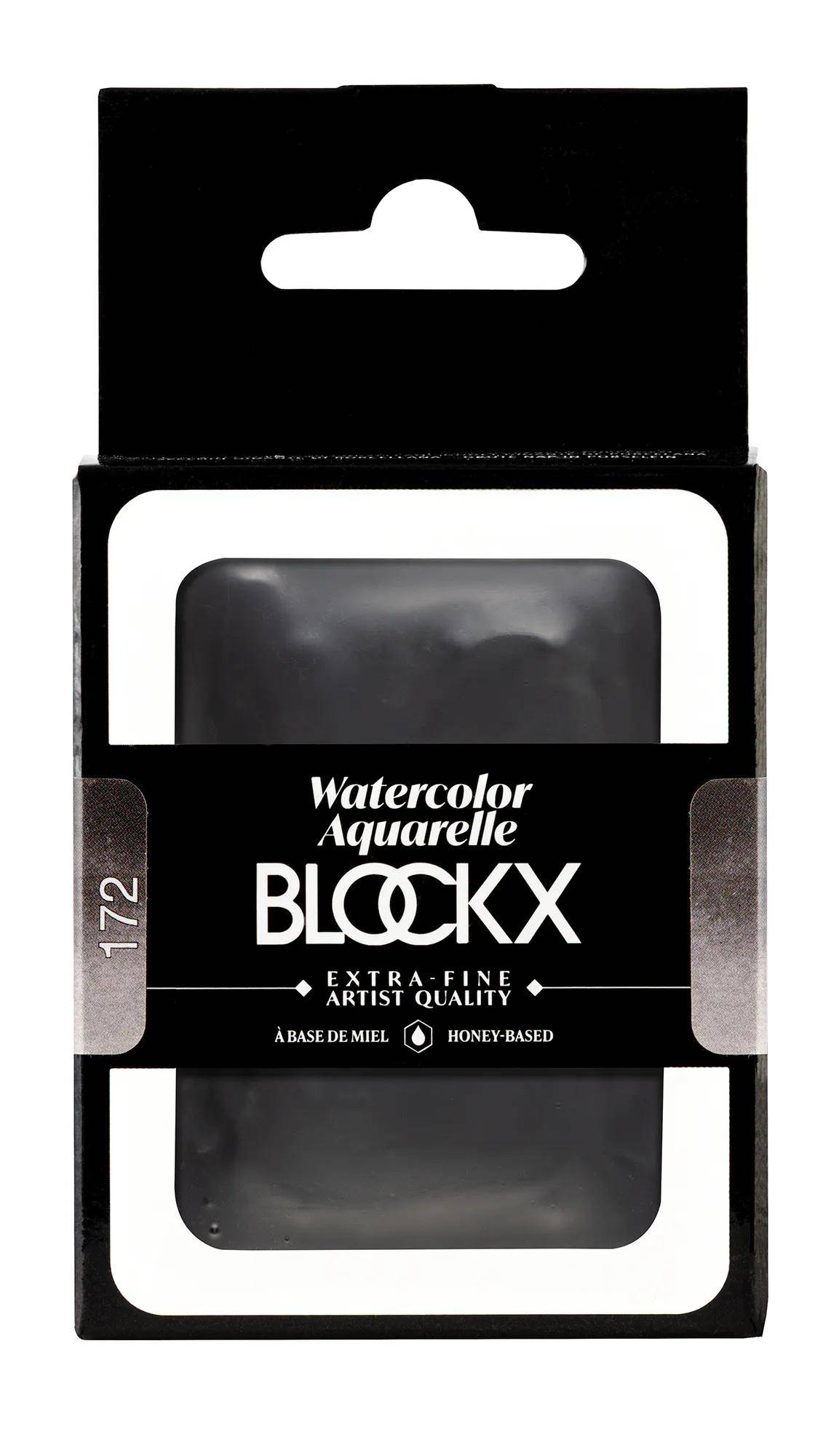 Blockx Aquarellfarbe, Lampenschwarz - Großer Napf 18ml - Lampenschwarz 45172BXC