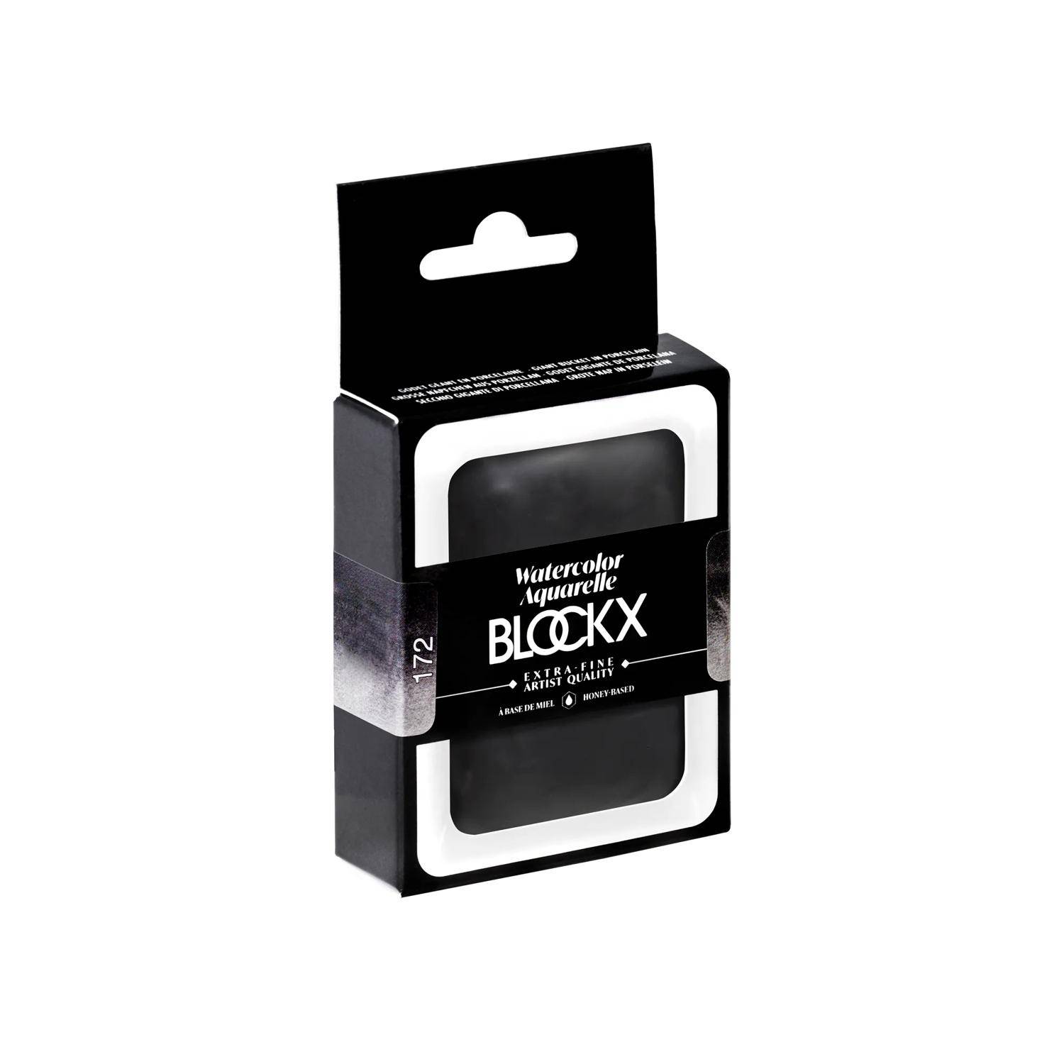 Blockx Aquarellfarbe, Lampenschwarz - Großer Napf 18ml - Lampenschwarz 45172BXC