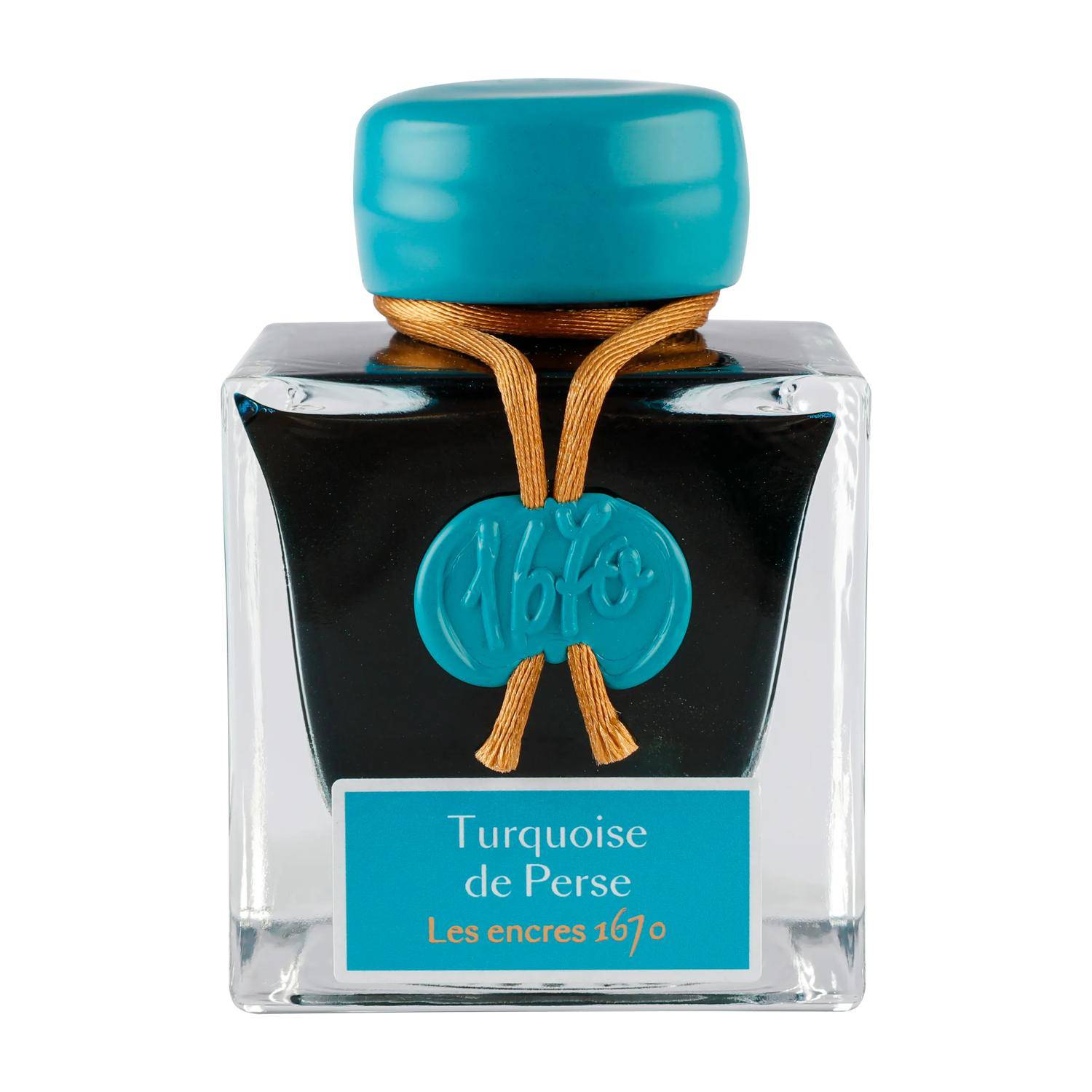 Jacques Herbin Tinte 1670, Flakon 50 ml Turquoise de Perse 15014JT