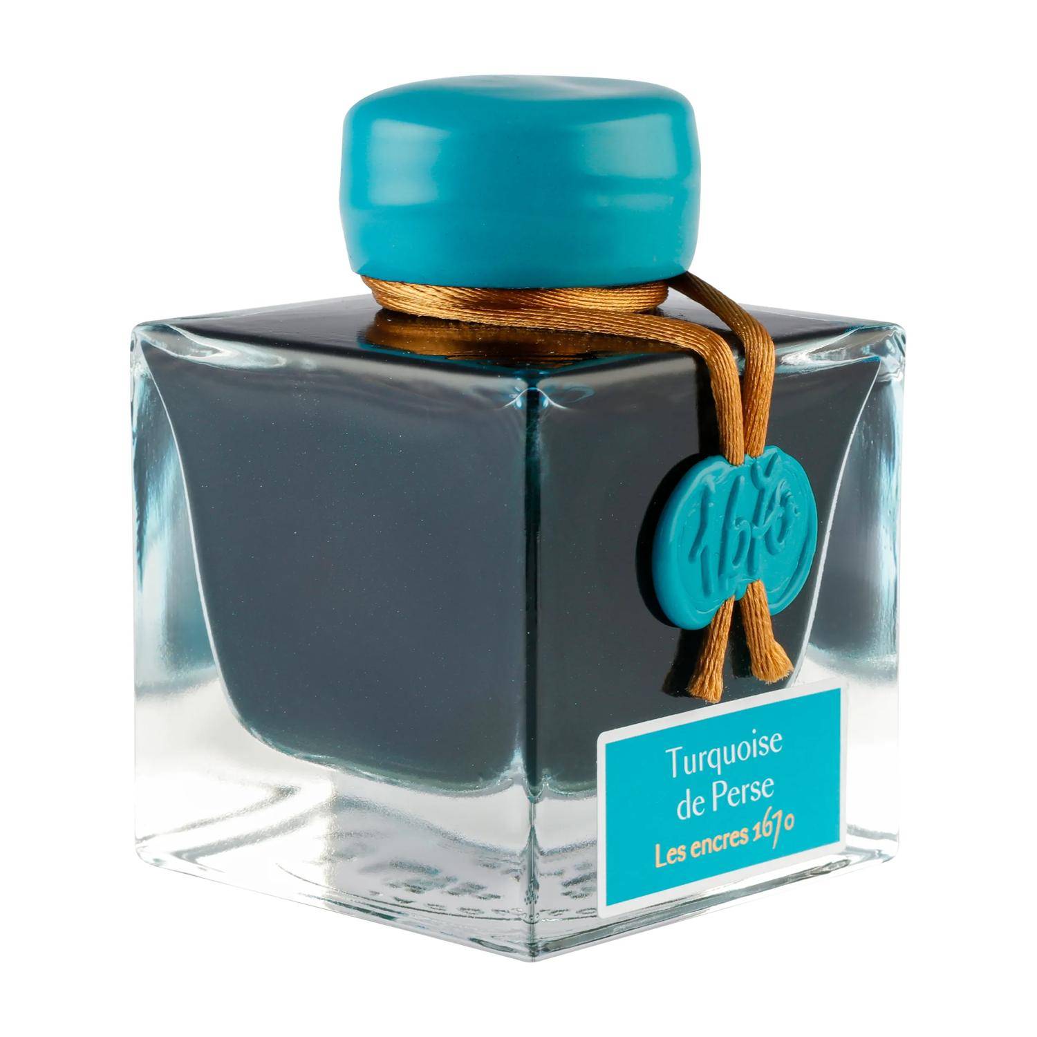 Jacques Herbin Tinte 1670, Flakon 50 ml Turquoise de Perse 15014JT