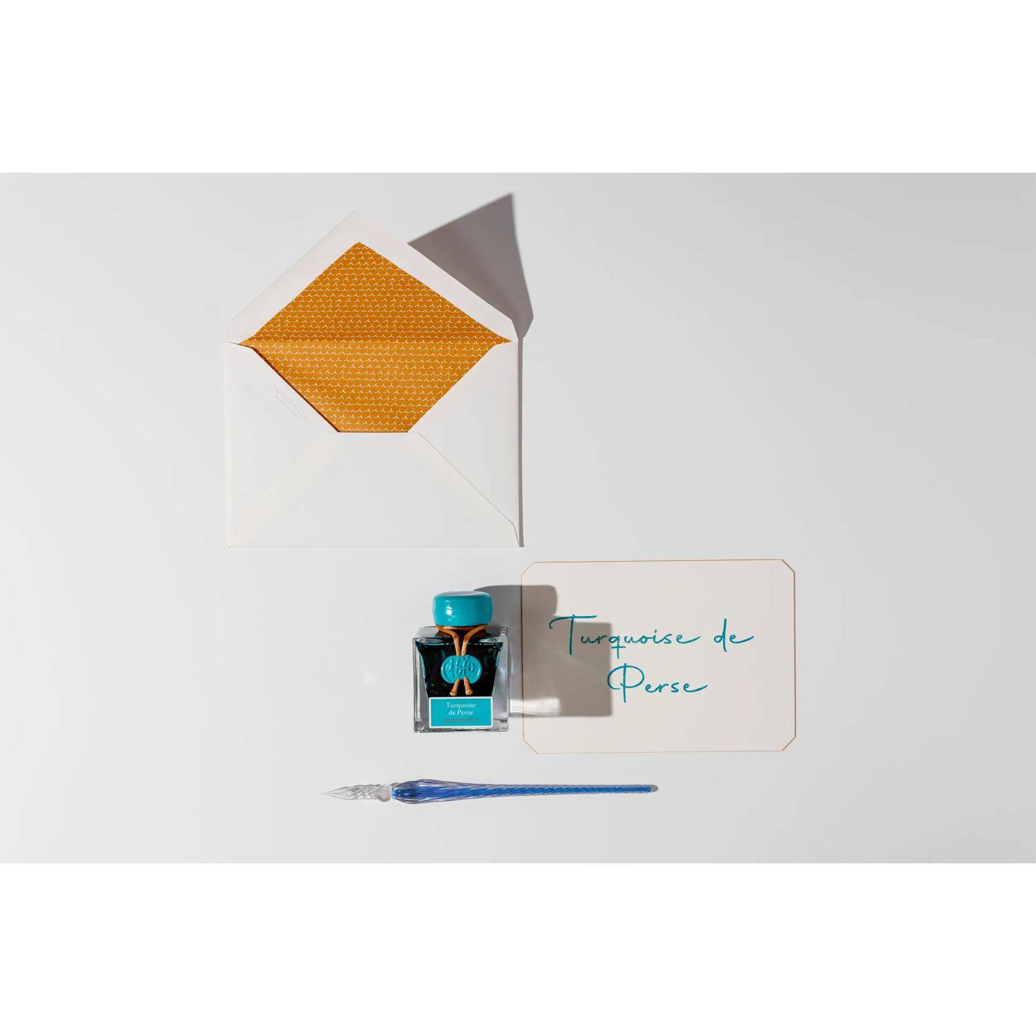 Jacques Herbin Tinte 1670, Flakon 50 ml Turquoise de Perse 15014JT