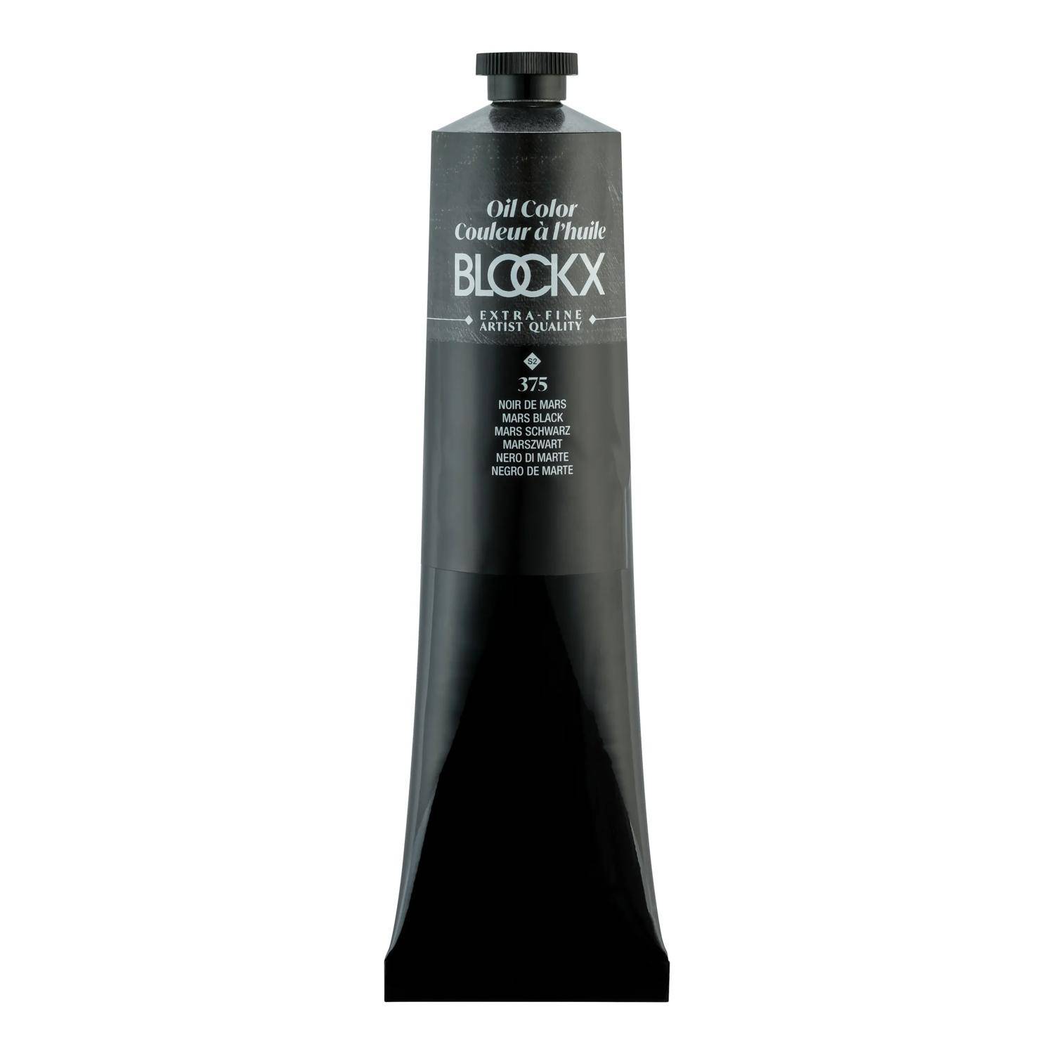 Blockx Ölfarbe, Marsschwarz - Tube 200ml - Marsschwarz 216375BXC