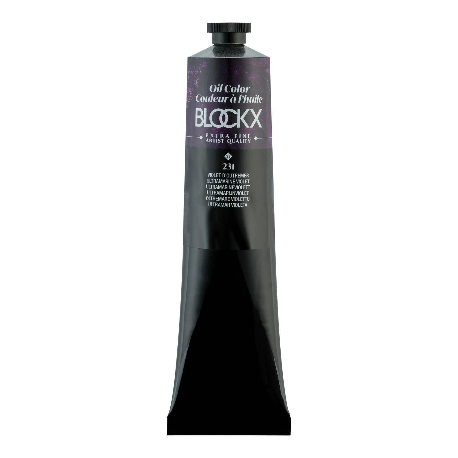 Blockx Ölfarbe, Ultramarinviolett - Tube 200ml - Violet d'outremer 216231BXC