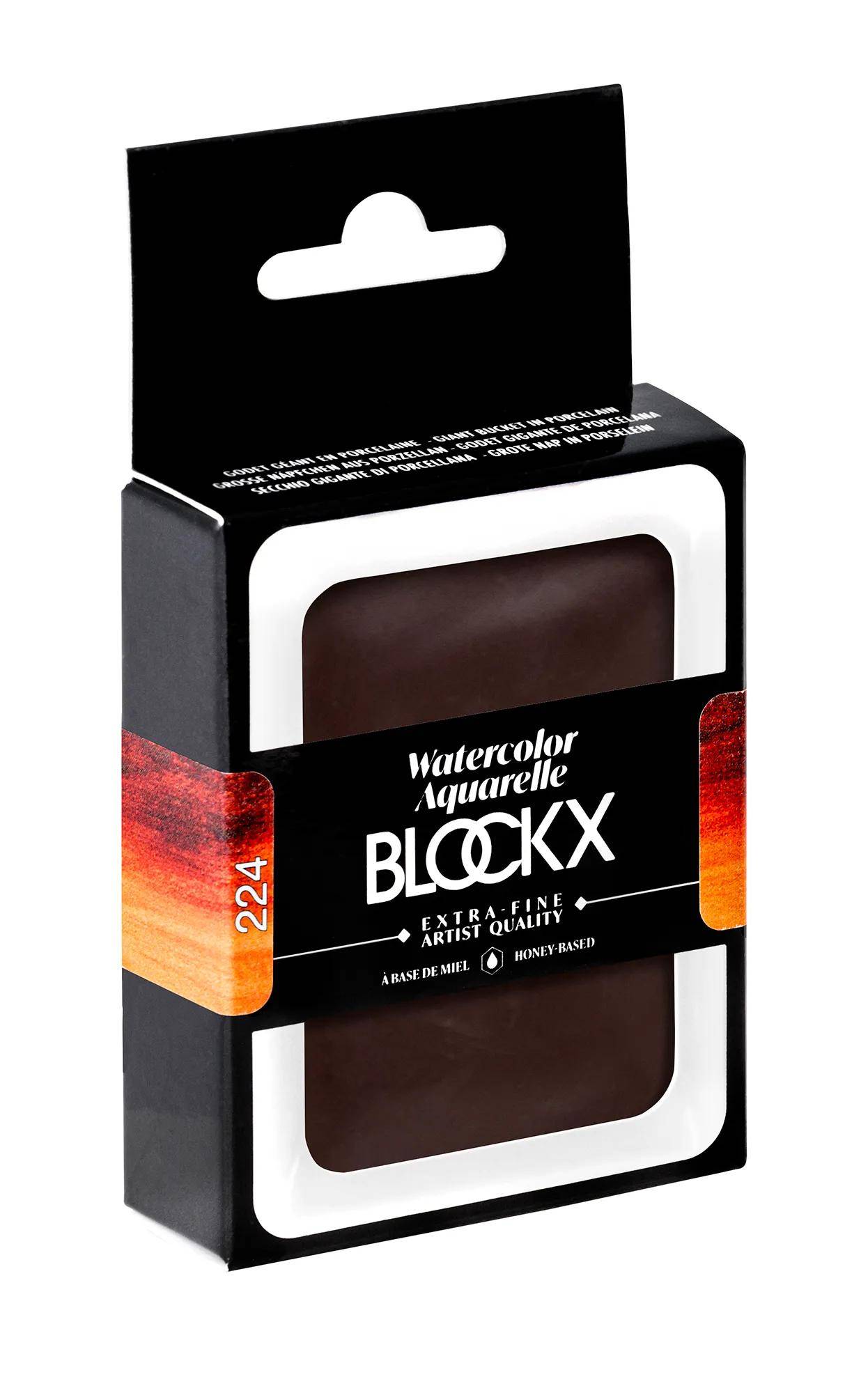 Blockx Aquarellfarbe, Großer Napf 18ml Marsrot transparent 45224BXC