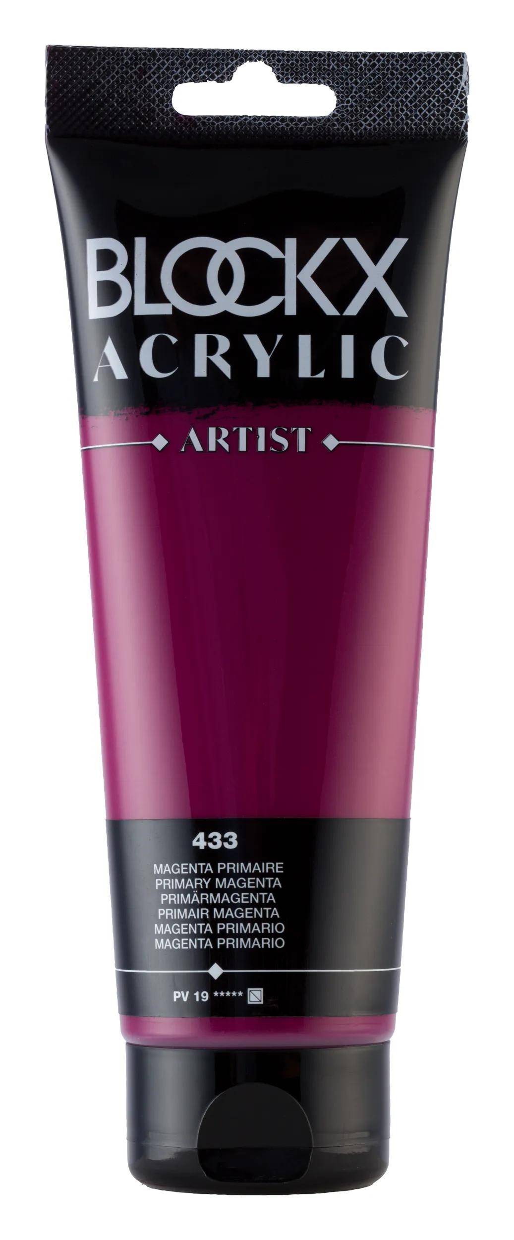 Blockx Feine Acrylfarbe, Acrylic Artist, Tube 250ml - Primärmagenta 61433BXC