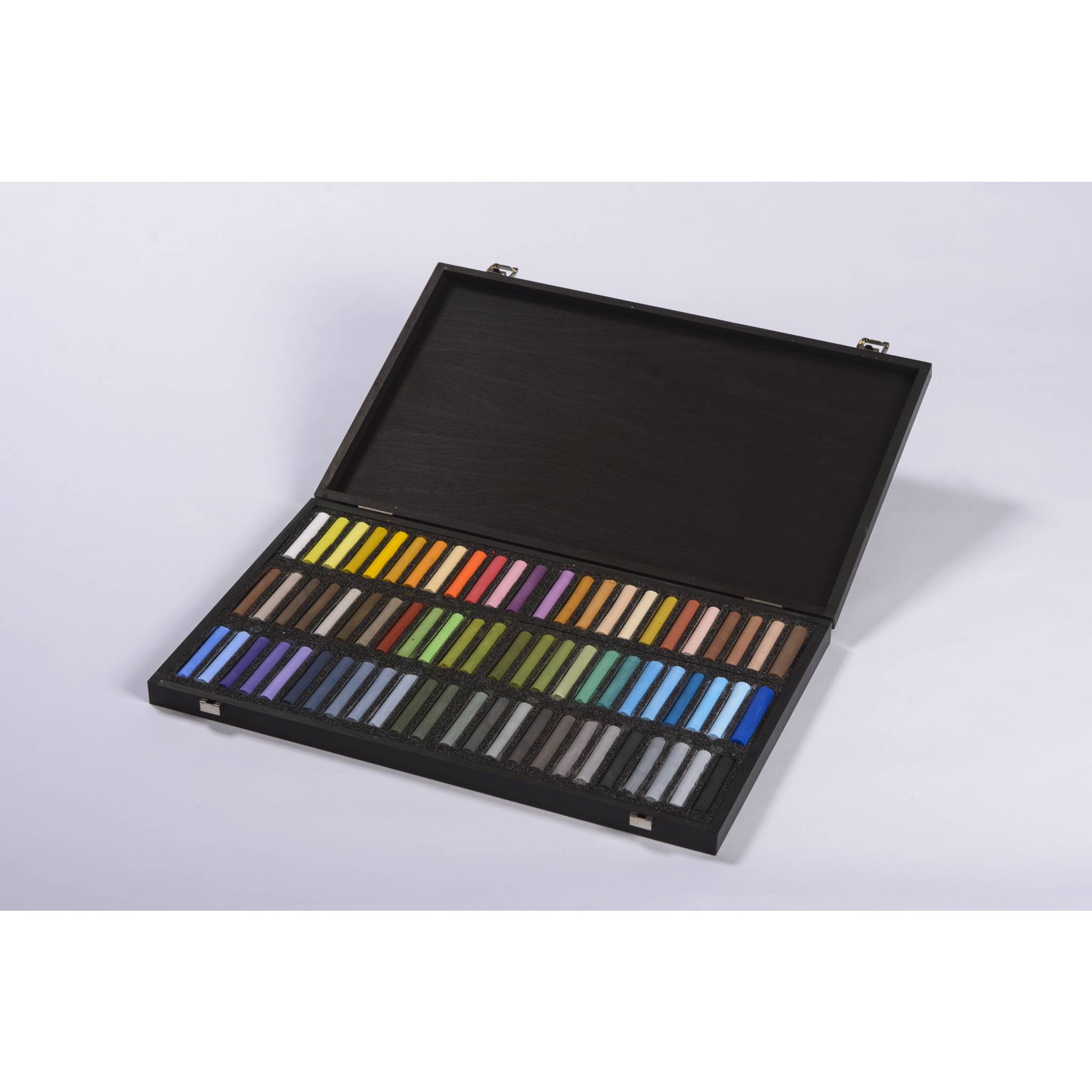 Blockx Holzbox mit 72 Pastellkreiden, 25x29 cm, Porträt Landschaft 12072RBXC