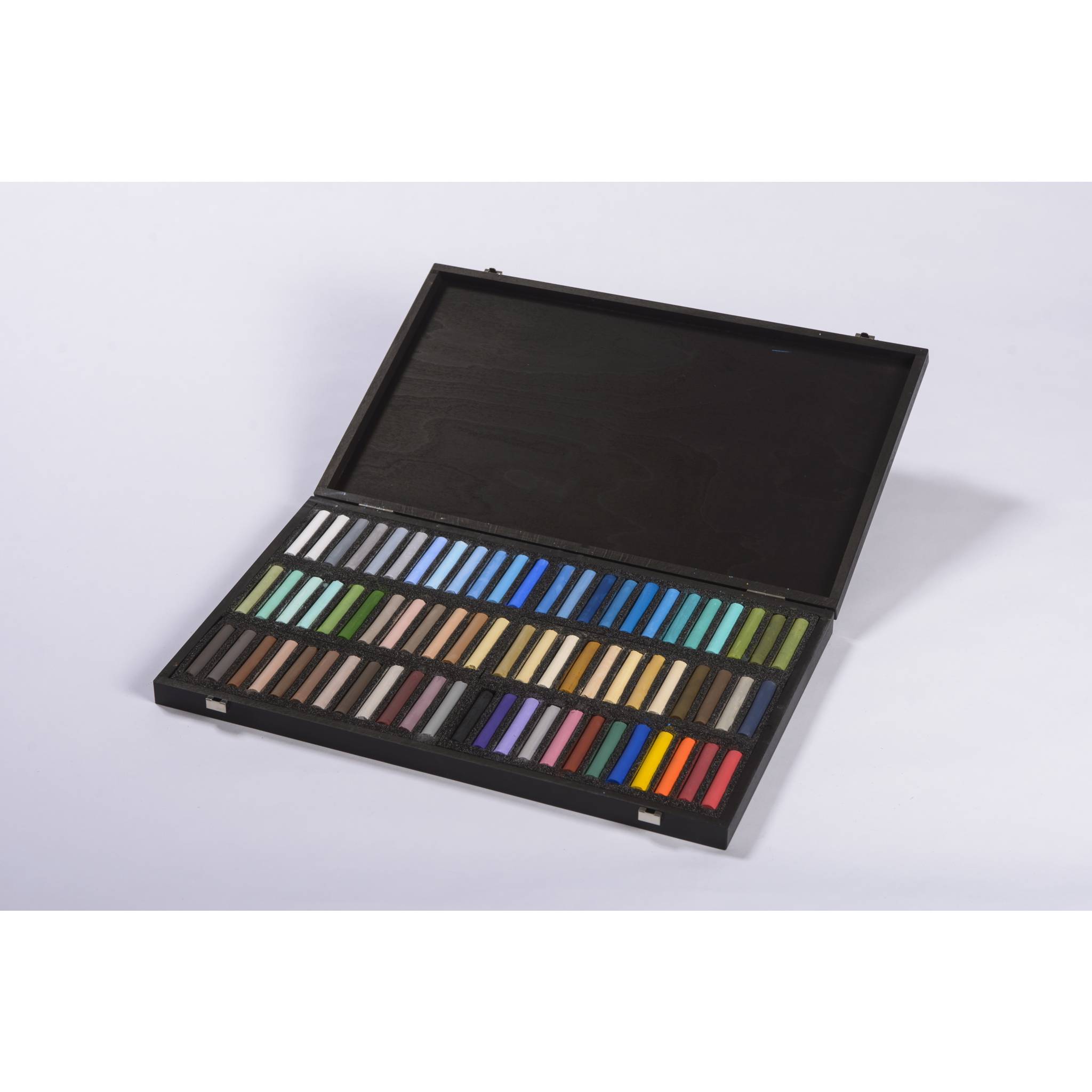 Blockx Holzbox mit 72 Pastellkreiden, 25x29 cm, Porträt Marine 12072MBXC