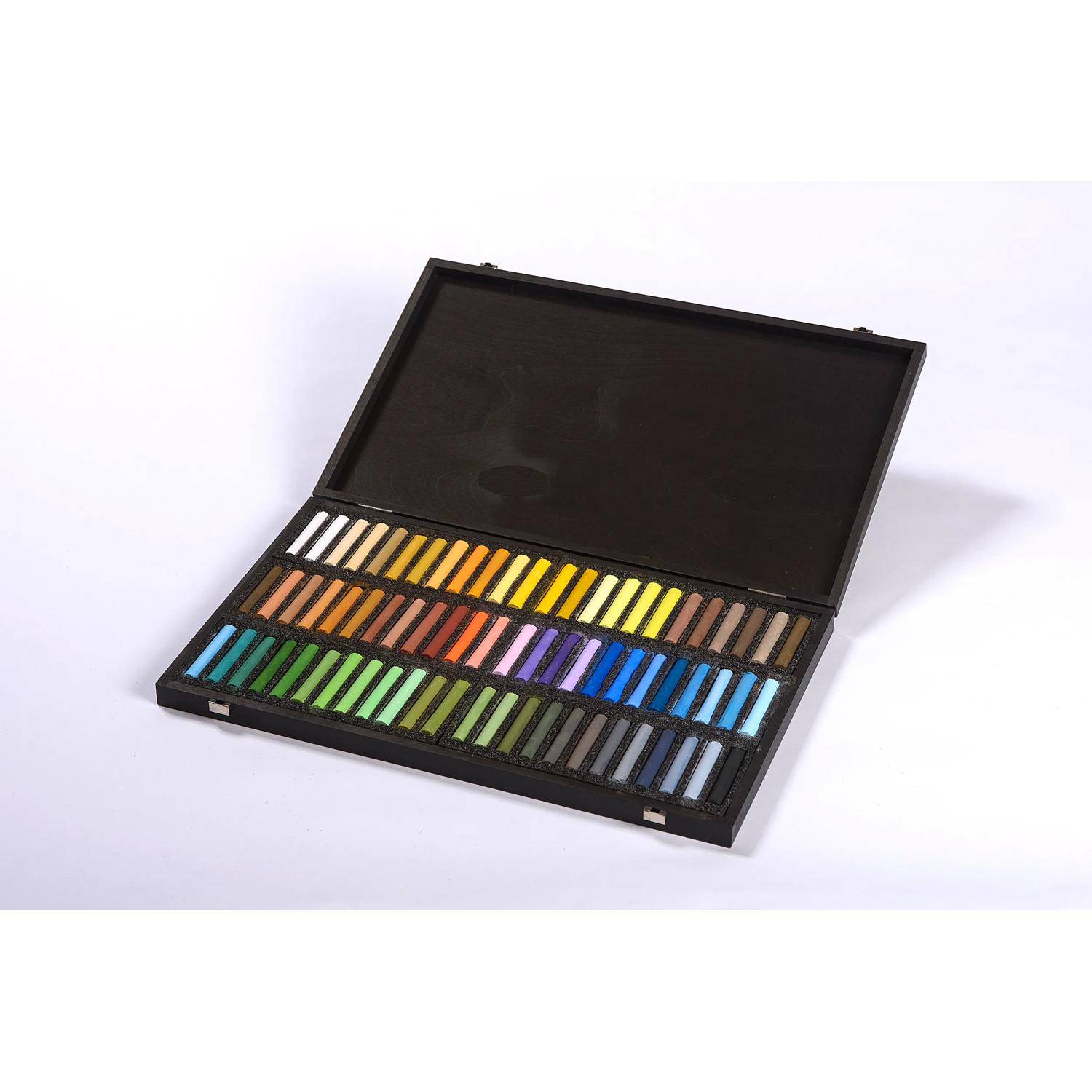Blockx Holzbox mit 72 Pastellkreiden, 25x29 cm, Porträt Himmel 12072CBXC