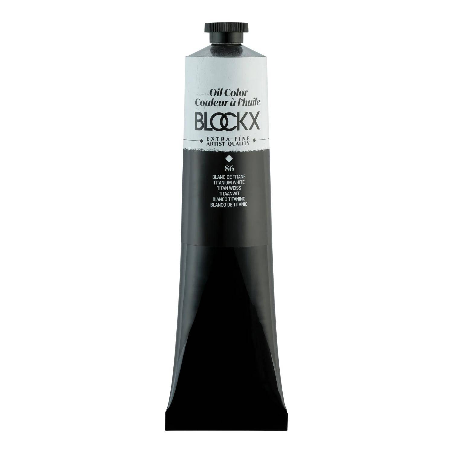 Blockx Ölfarbe, Titanweiß - Tube 200ml - Titanweiß 216086BXC