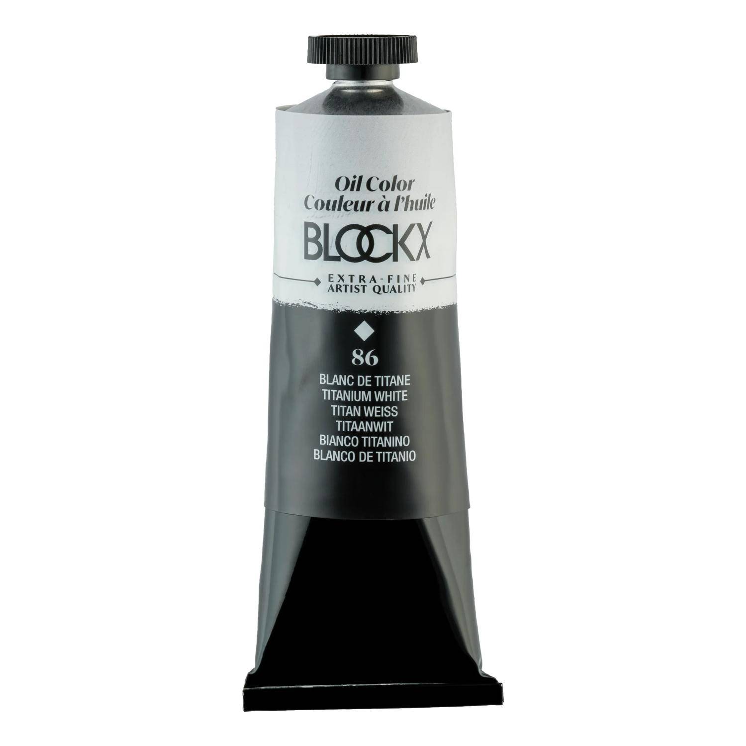 Blockx Ölfarbe, Titanweiß - Tube 60ml - Titanweiß 214086BXC