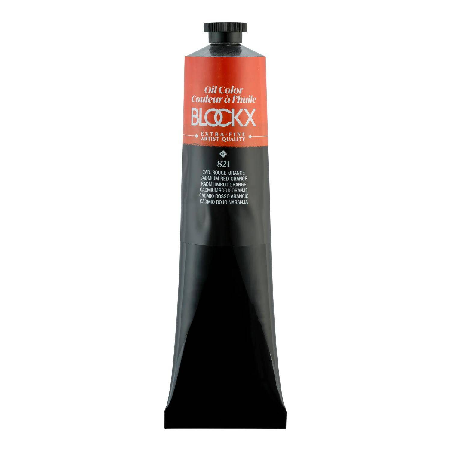 Blockx Ölfarbe, Kadmium rot-orange - Tube 200ml - Cadmium Rot-Orange 216821BXC