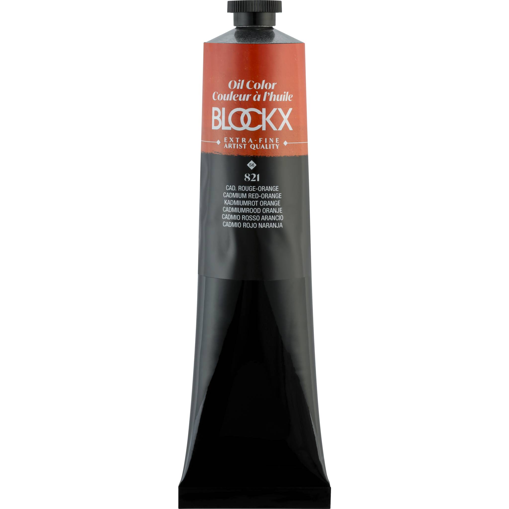 Blockx Ölfarbe, Kadmium rot-orange - Tube 200ml - Cadmium Rot-Orange 216821BXC