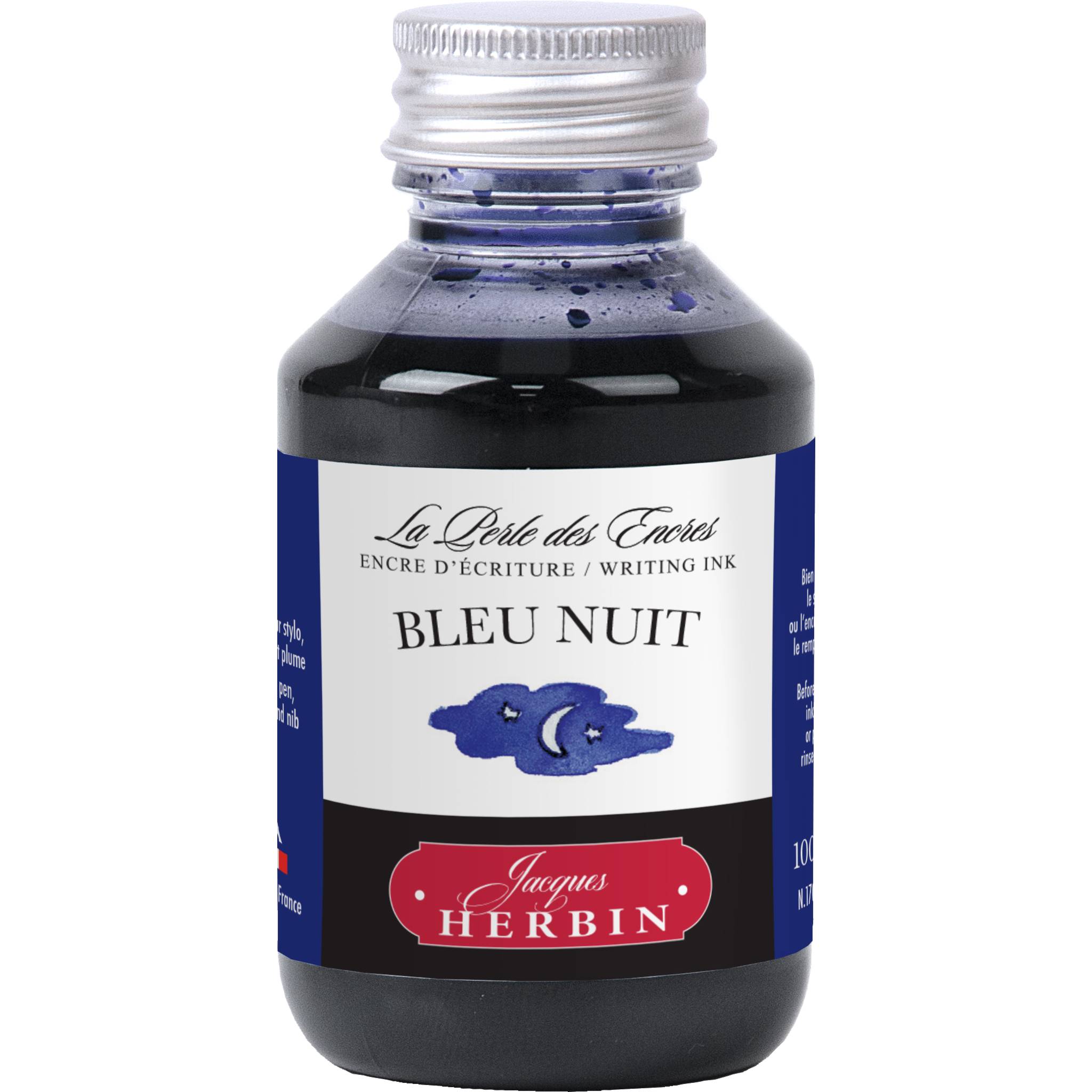 Jacques Herbin Tinte Georges&Co in PET Flakon 100ml - Mitternachtsblau 17019T