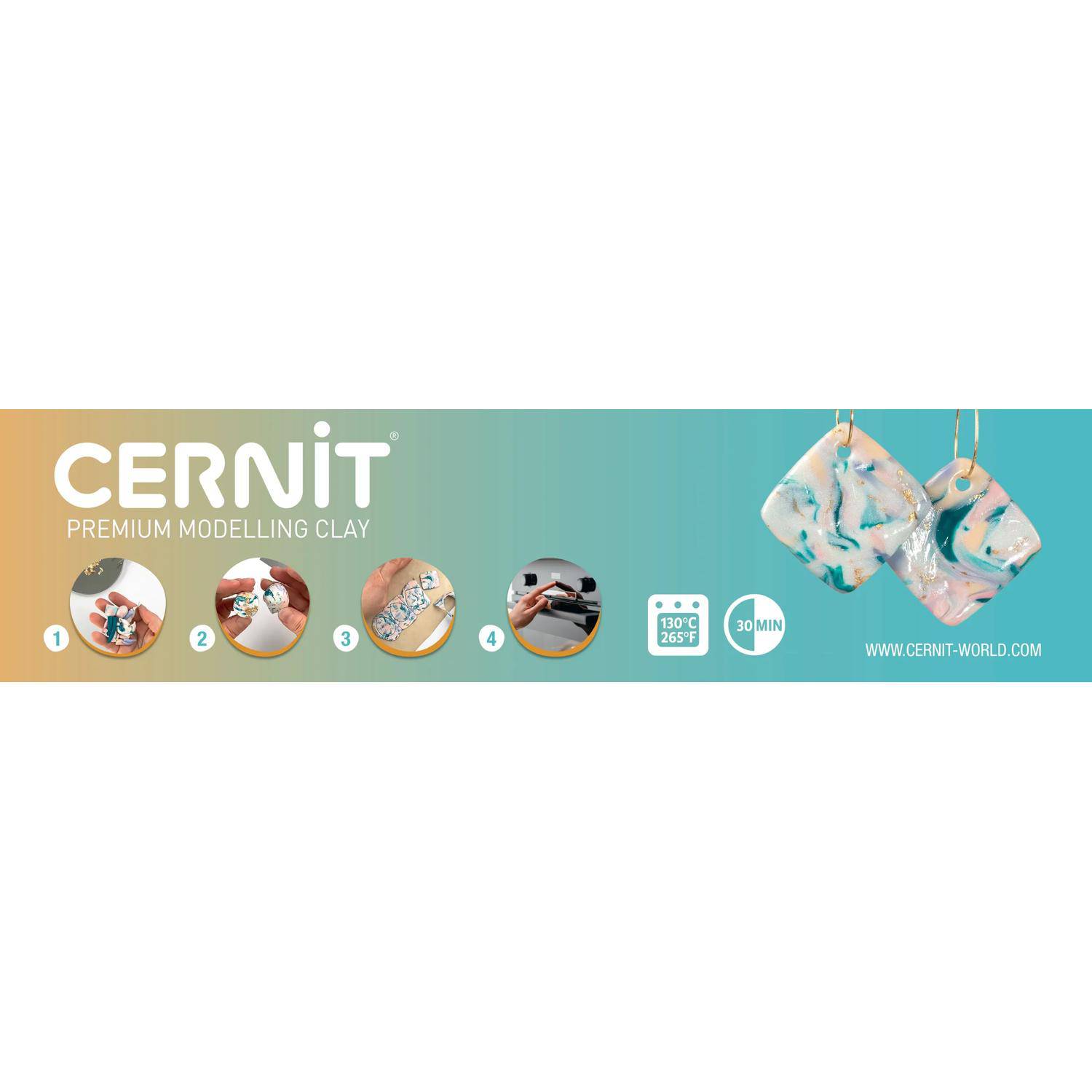 Cernit Magnetische Kopfblende, 25x100 cm - Mehrfarbig CEPLV006C