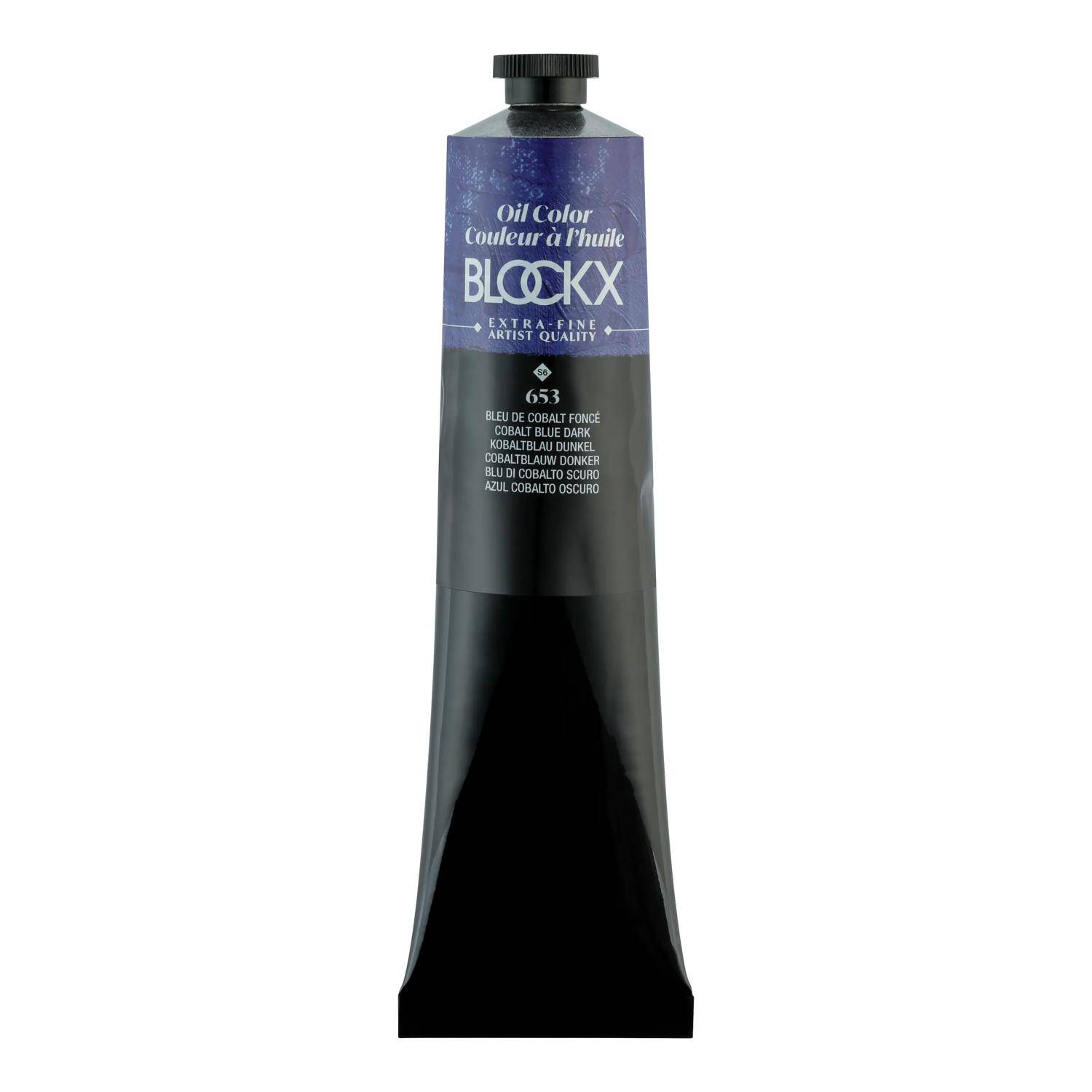 Blockx Ölfarbe, Kobaltblau dunkel - Tube 200ml - Dunkelkobaltblau 216653BXC