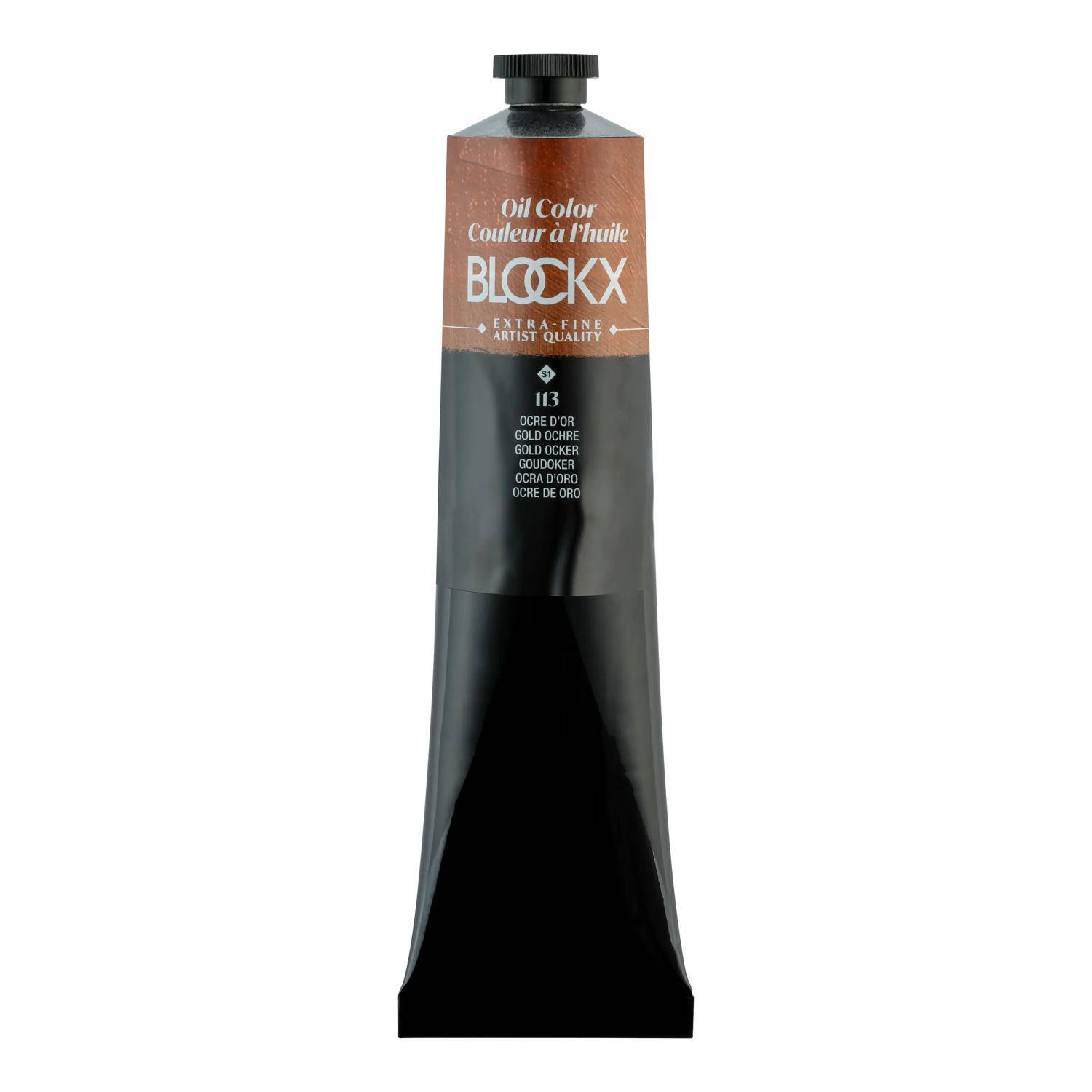 Blockx Ölfarbe, Ockergold - Tube 200ml - Ockergold| 216113BXC
