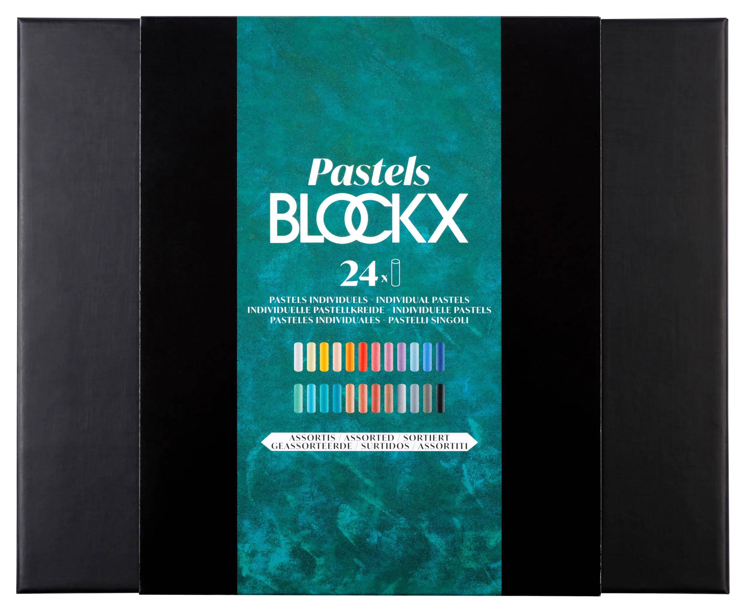 Blockx Box mit 24 Pastellkreiden, 17x21,5cm, sortiert 12924ABXC