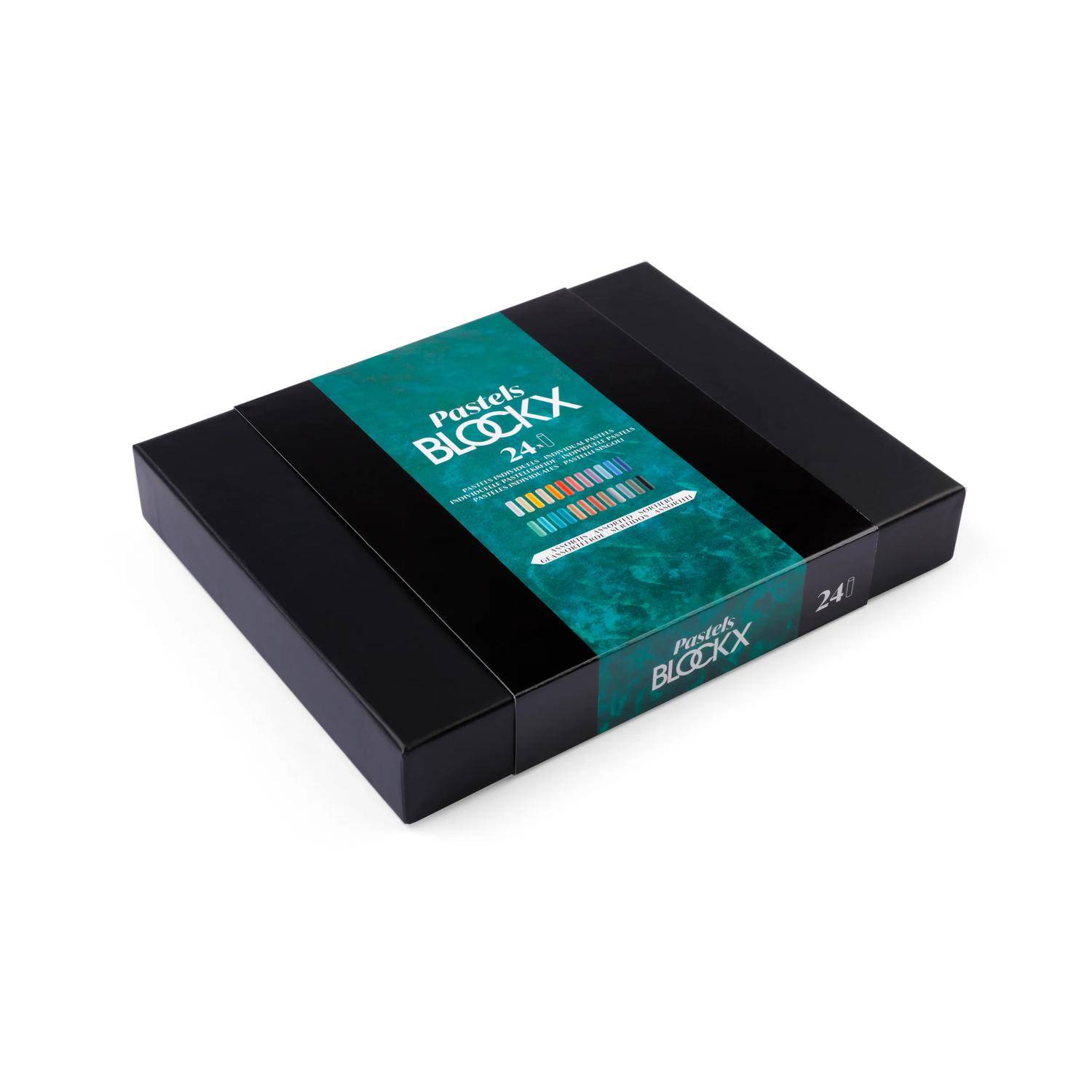 Blockx Box mit 24 Pastellkreiden, 17x21,5cm, sortiert 12924ABXC