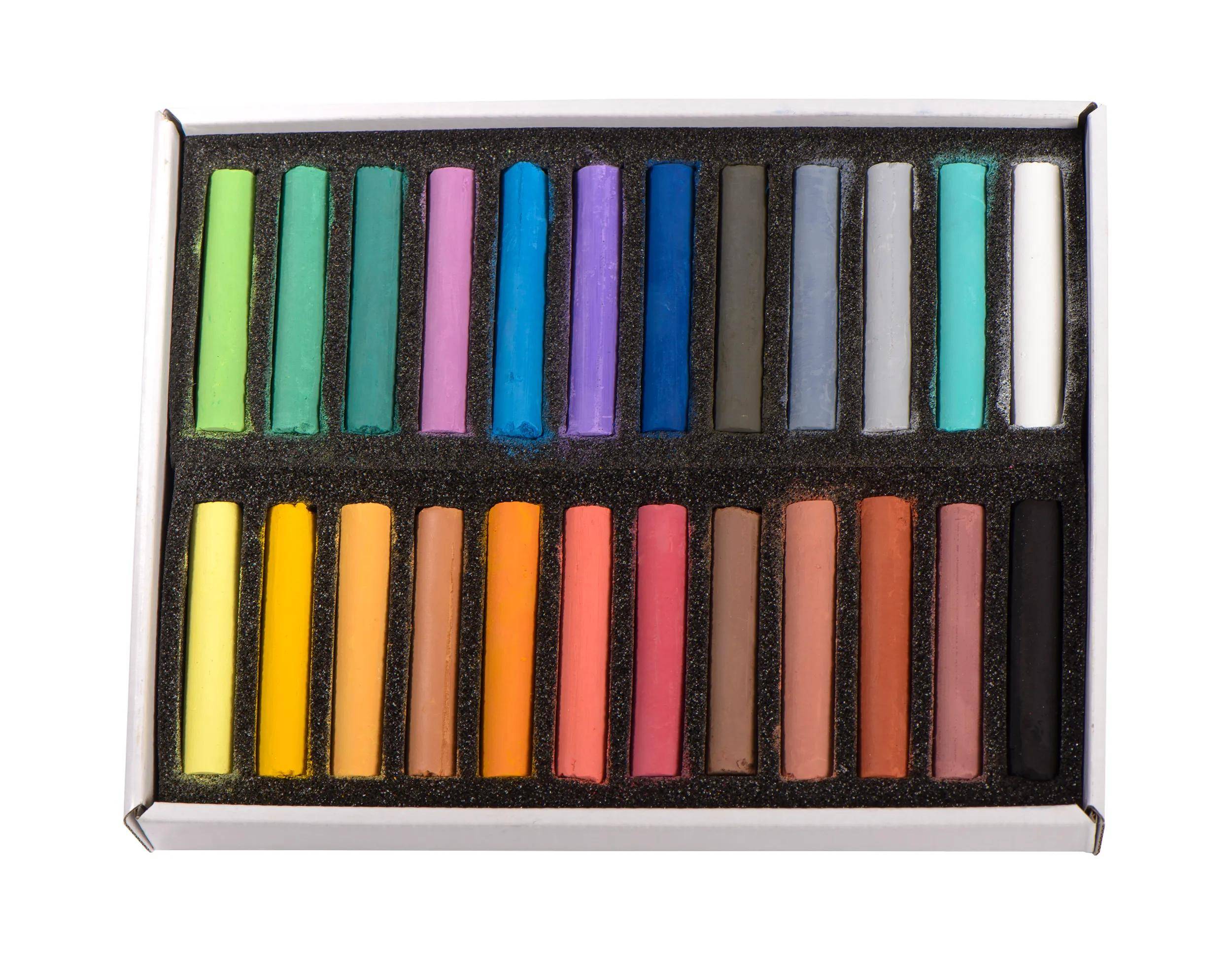 Blockx Box mit 24 Pastellkreiden, 17x21,5cm, sortiert 12924ABXC