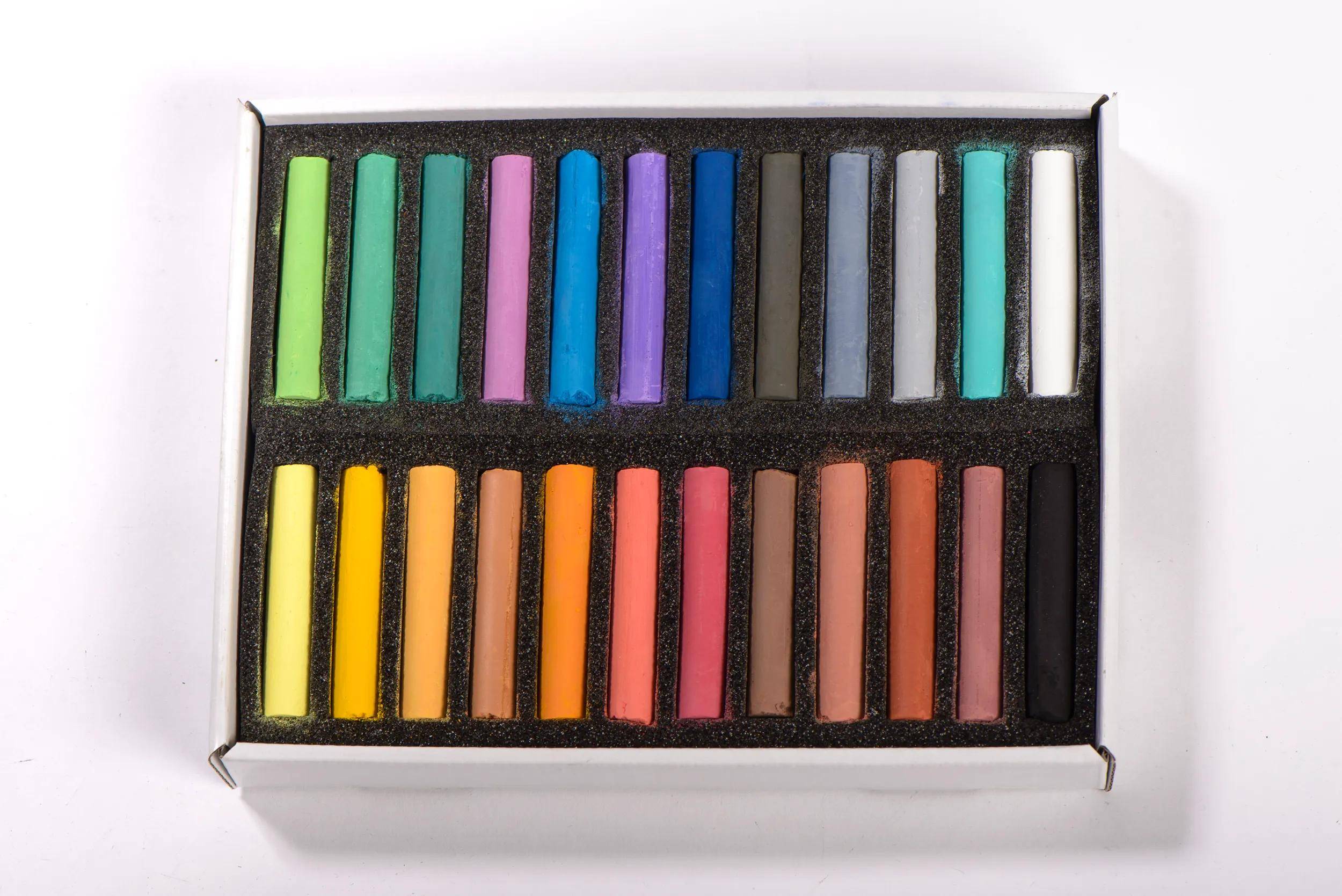 Blockx Box mit 24 Pastellkreiden, 17x21,5cm, sortiert 12924ABXC