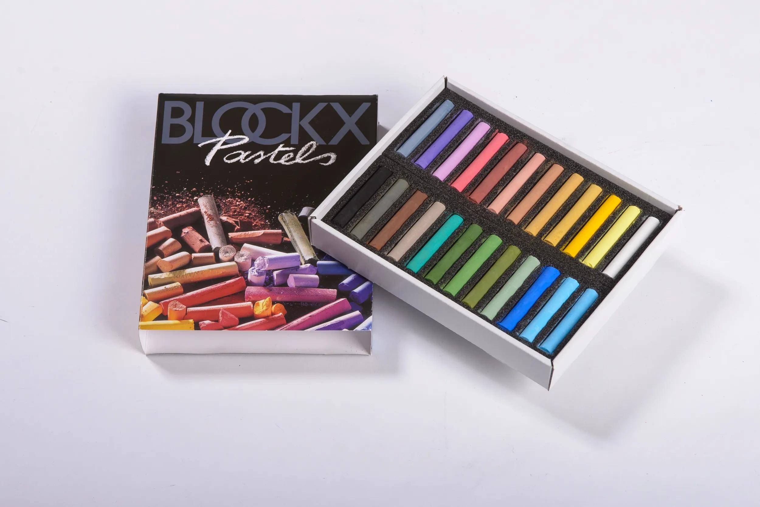 Blockx Box mit 24 Pastellkreiden, 17x21,5cm, Landschaft 12924LBXC