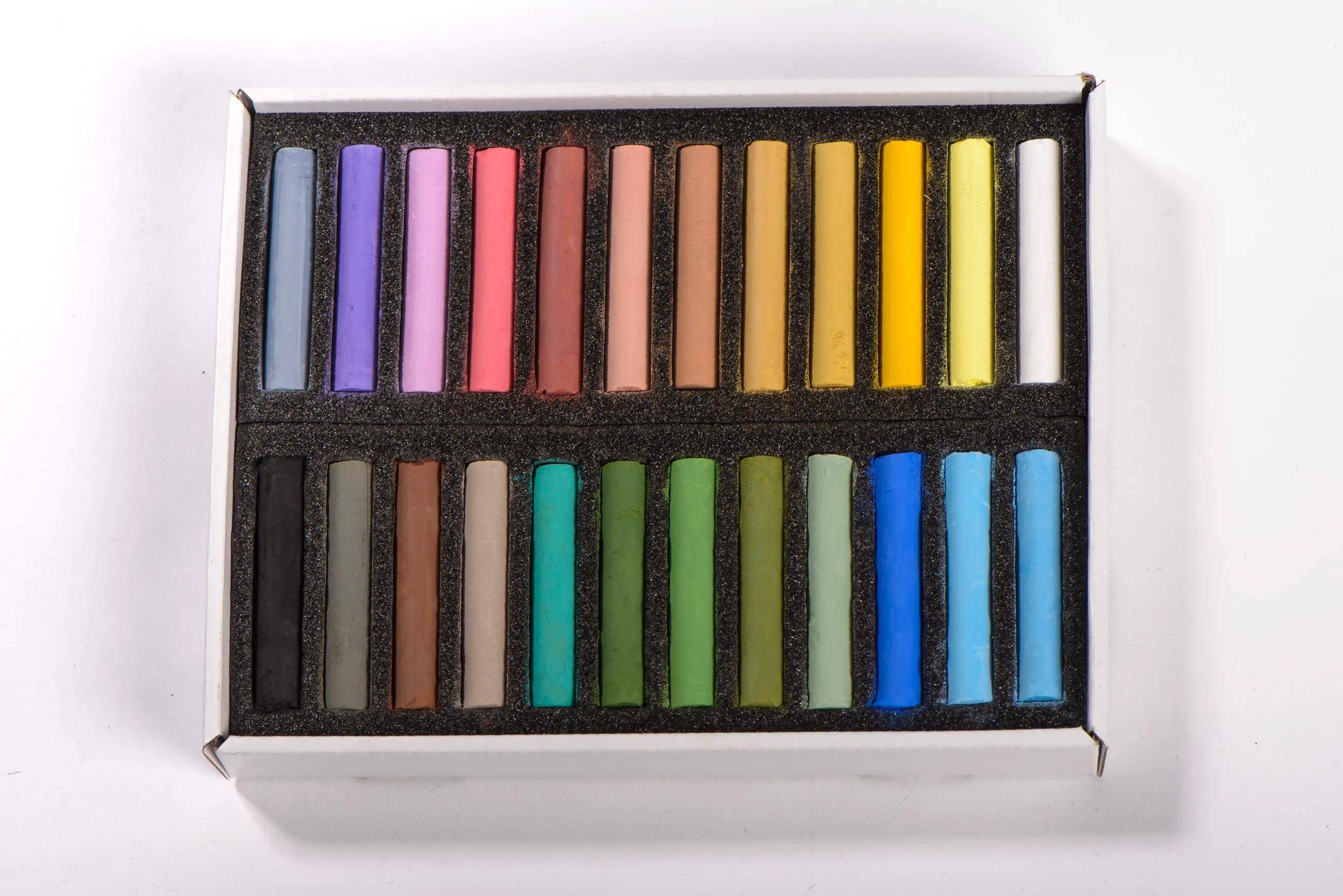 Blockx Box mit 24 Pastellkreiden, 17x21,5cm, Landschaft 12924LBXC