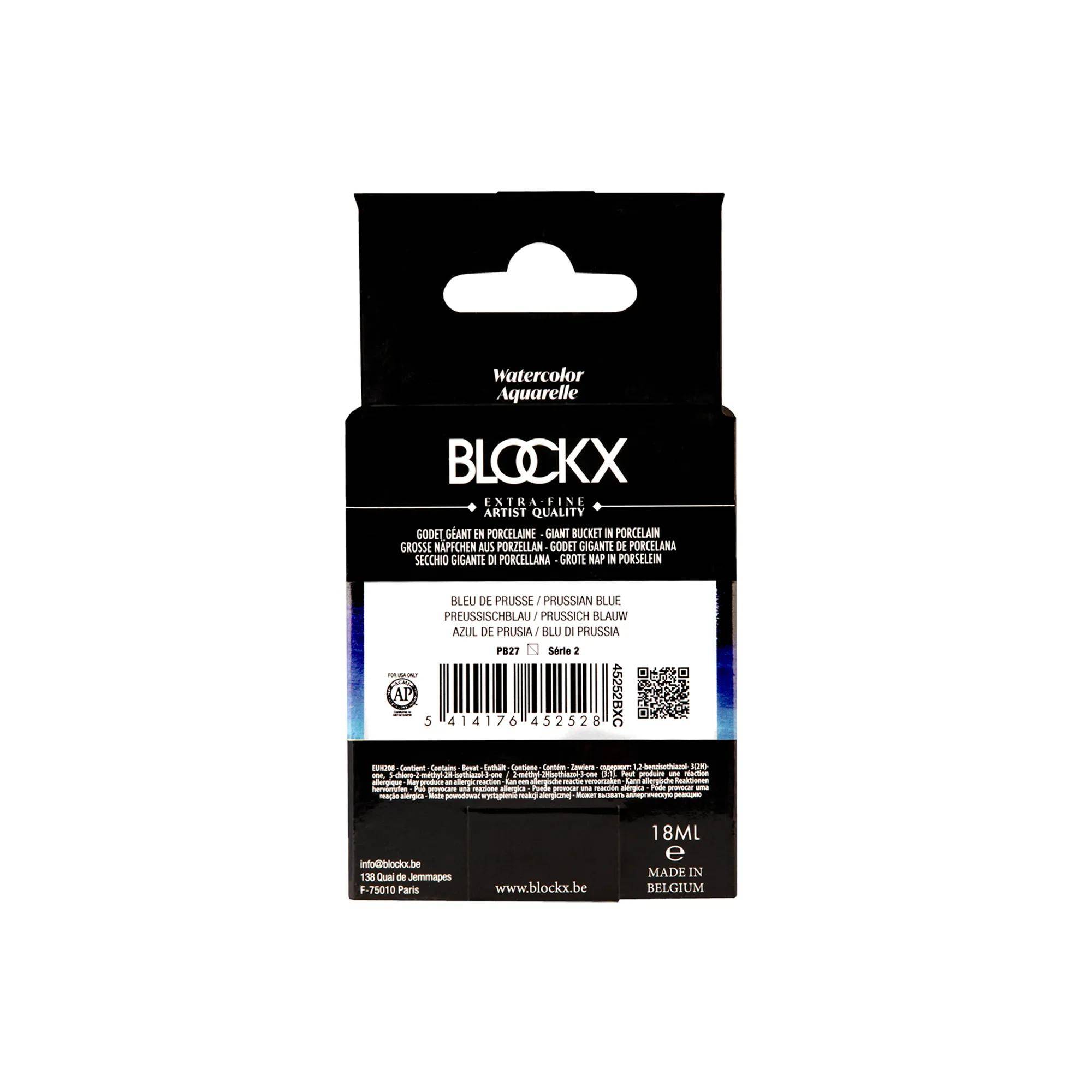Blockx Aquarellfarbe, Preußischblau - Großer Napf 18ml - Preußischblau 45252BXC